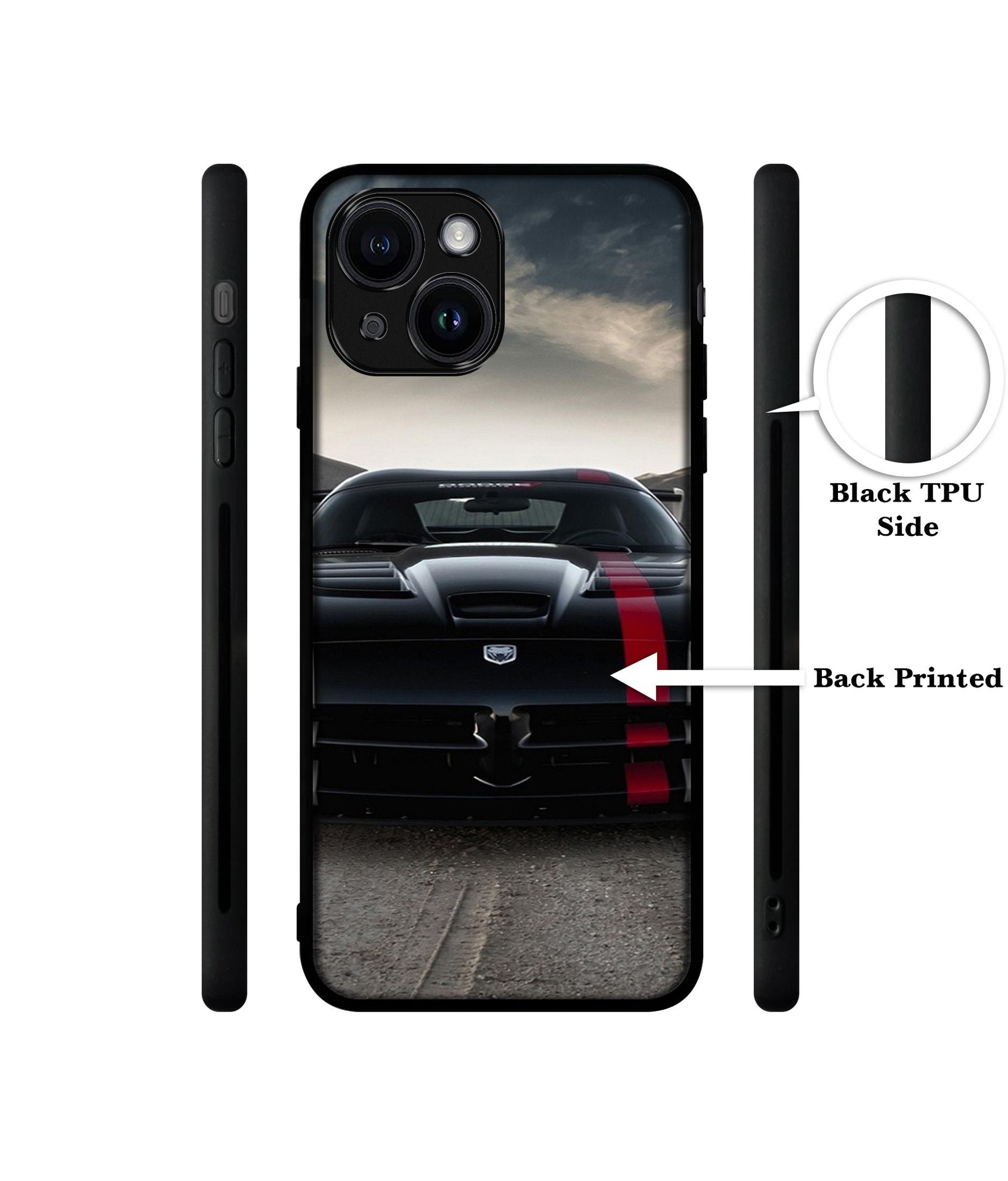 Sports Car Pattern Designer 2D Printed Back Case Cover for Apple iPhone 13 / 14