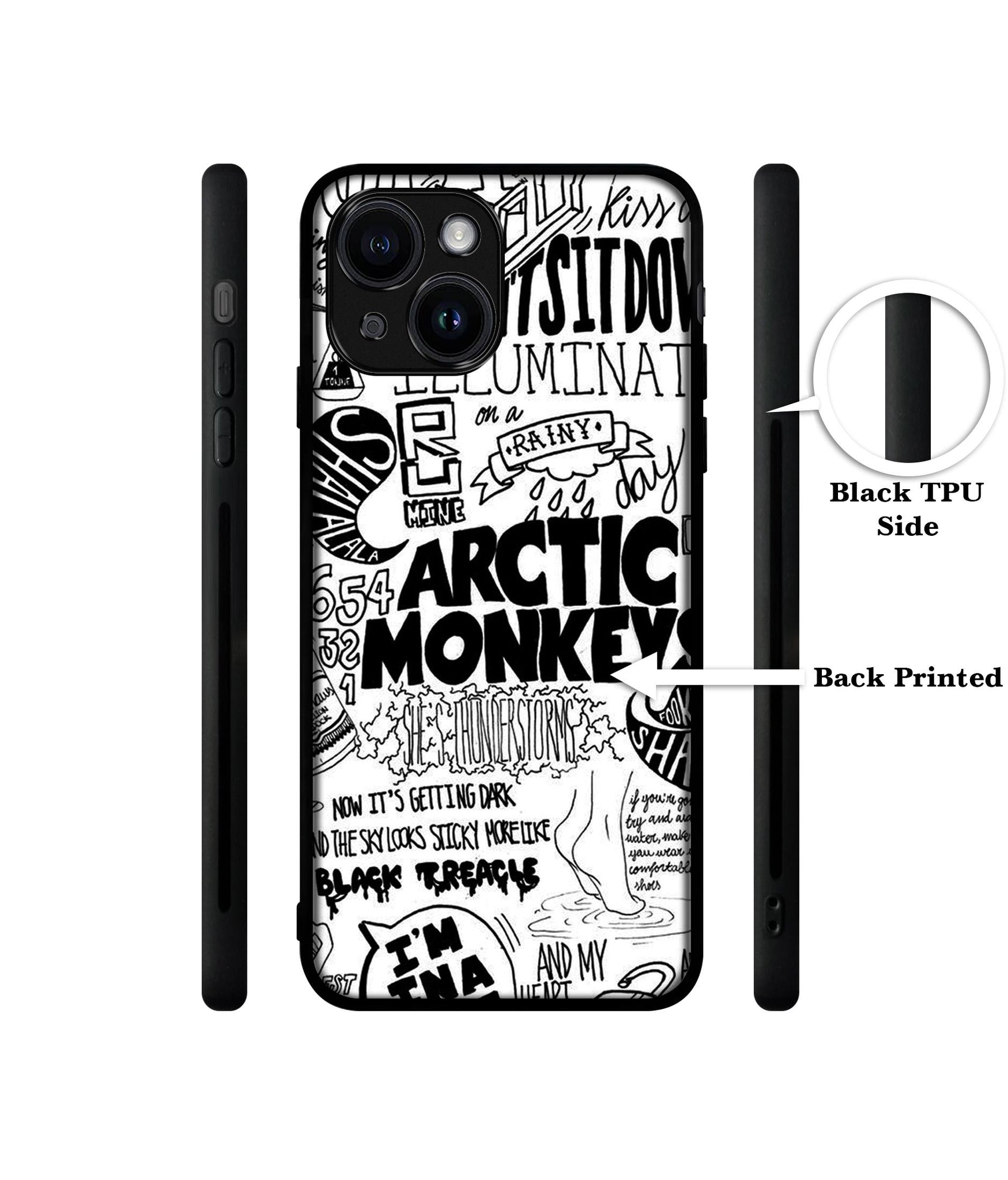 Arctic Monkeys Pattern Designer 2D Printed Back Case Cover for Apple iPhone 13 / 14