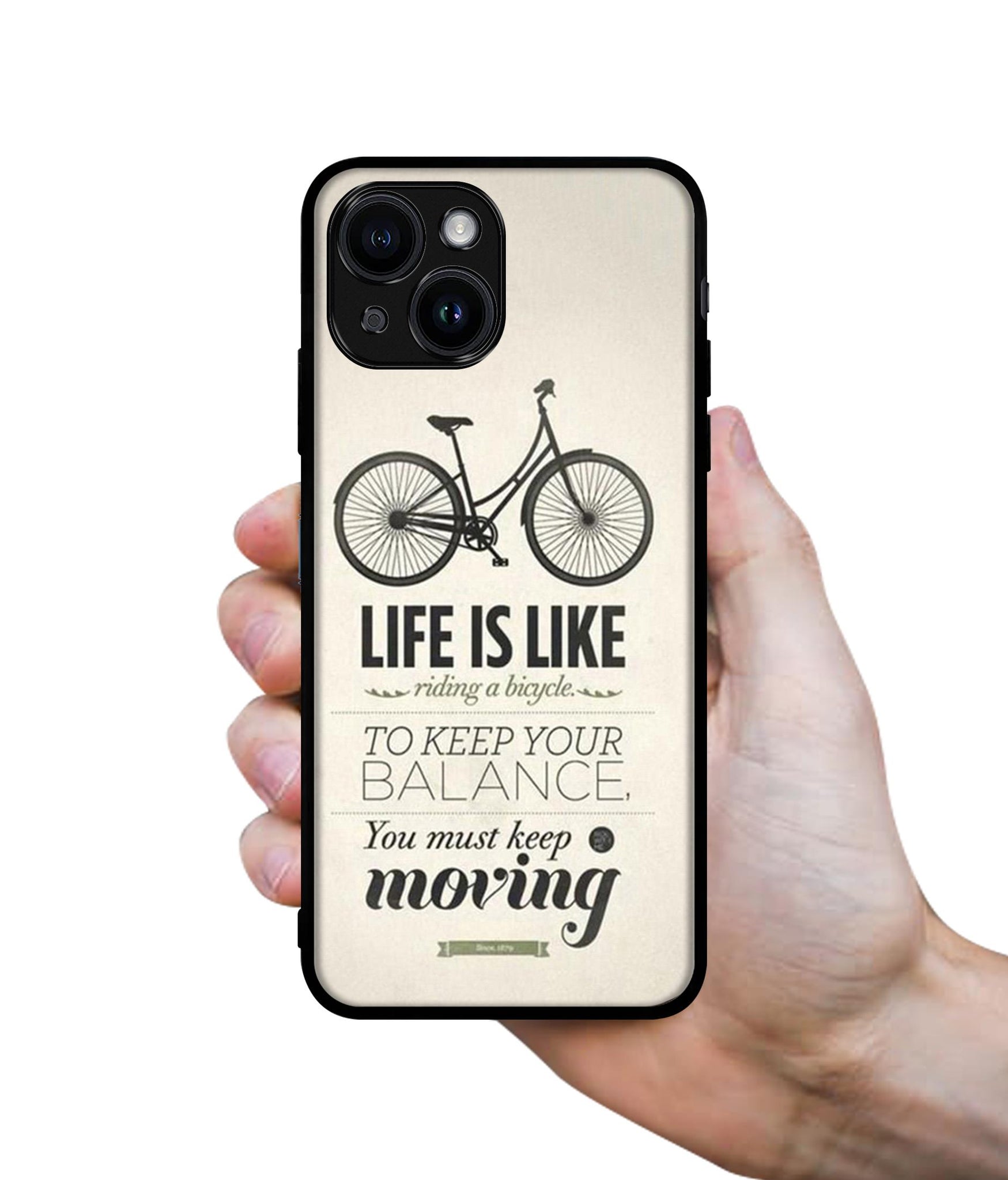 Life is Like Moving Designer 2D Printed Back Case Cover for Apple iPhone 13 / 14