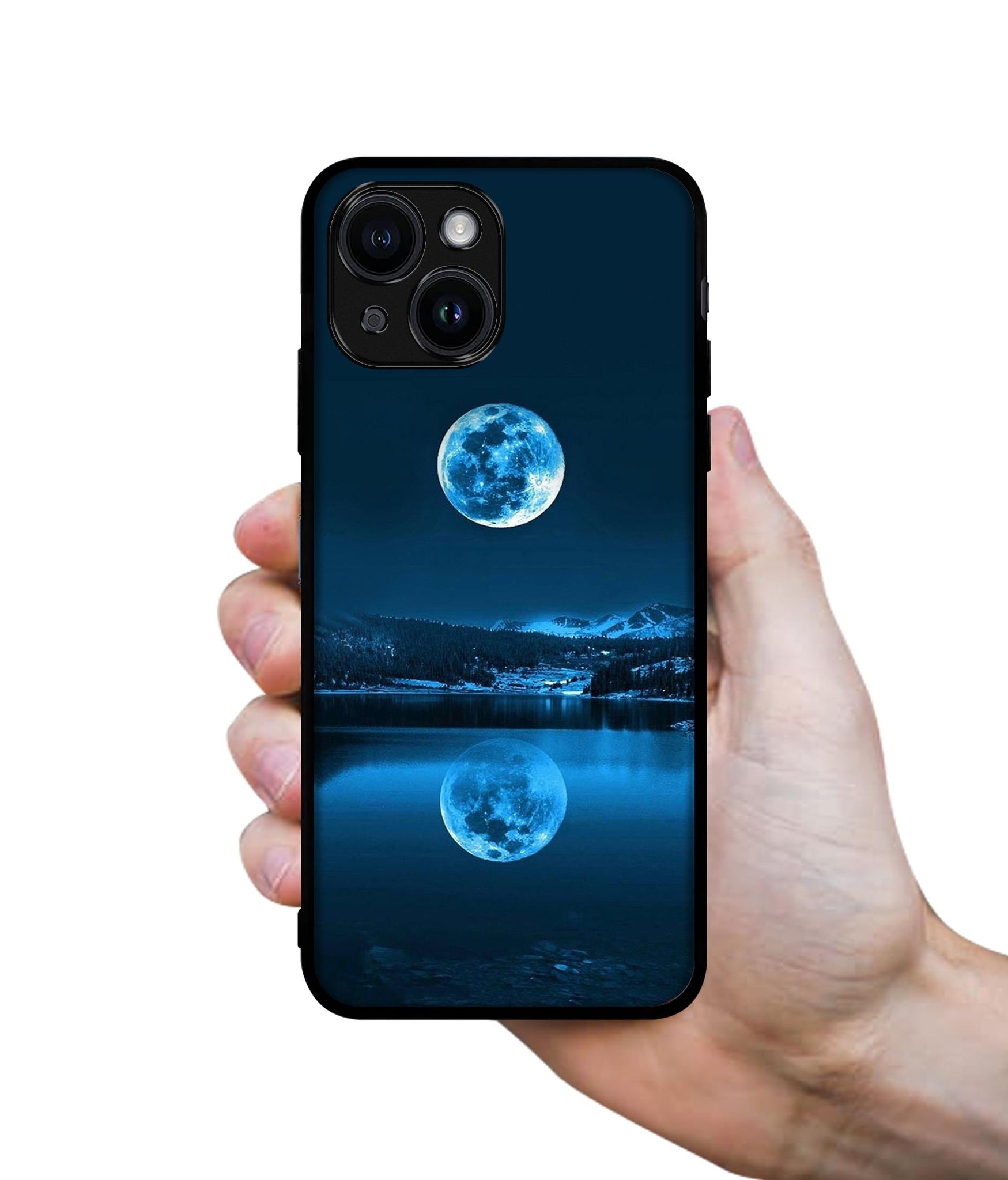 Moon Pattern Print Designer 2D Printed Back Case Cover for Apple iPhone 13 / 14