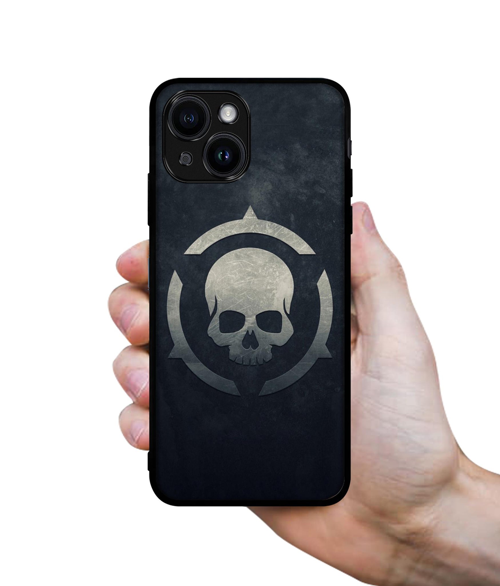 Skull Pattern Print Designer 2D Printed Back Case Cover for Apple iPhone 13 / 14