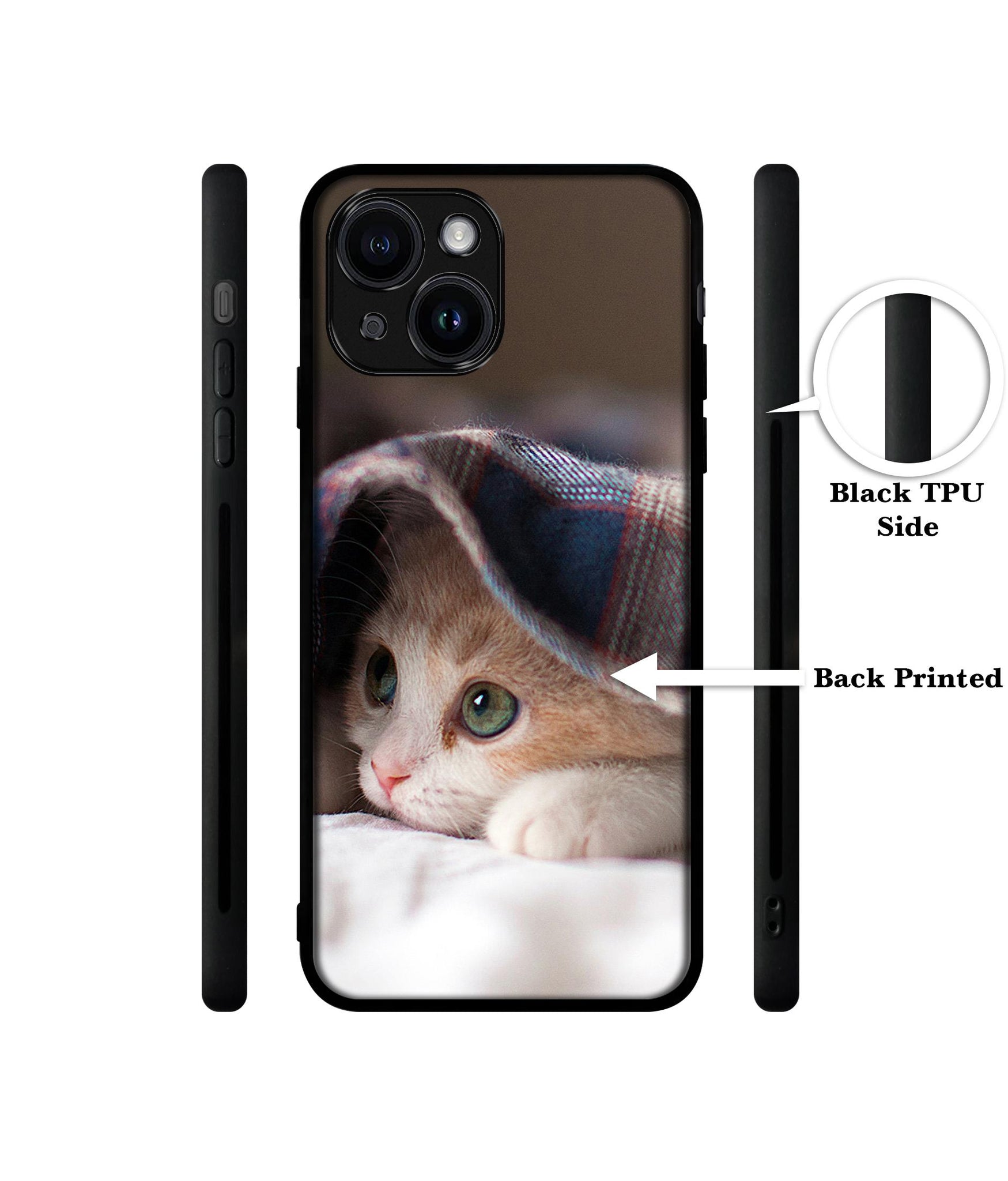 Sleepy Kitten Designer 2D Printed Back Case Cover for Apple iPhone 13 / 14