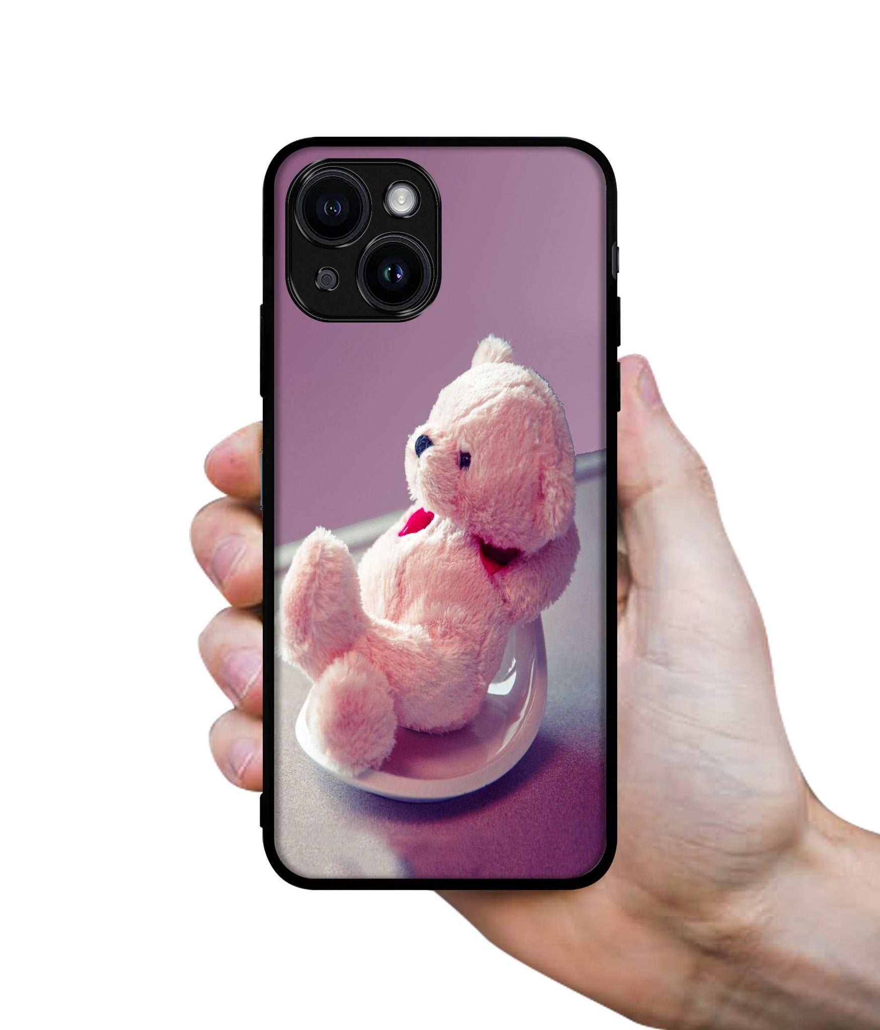 Cute Teddy Bear Designer 2D Printed Back Case Cover for Apple iPhone 13 / 14