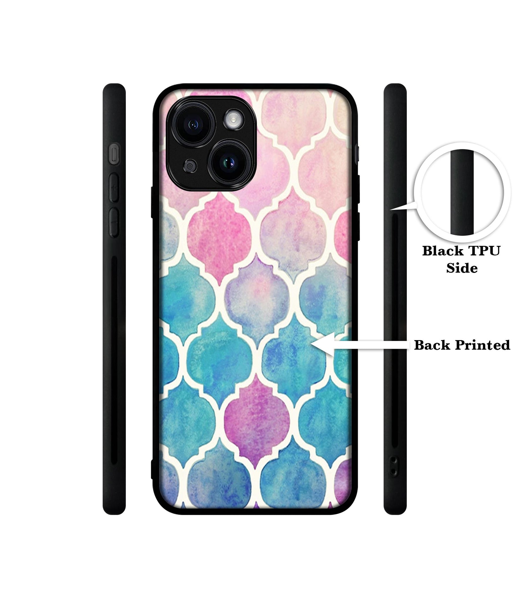 Patterns Art Designer 2D Printed Back Case Cover for Apple iPhone 13 / 14