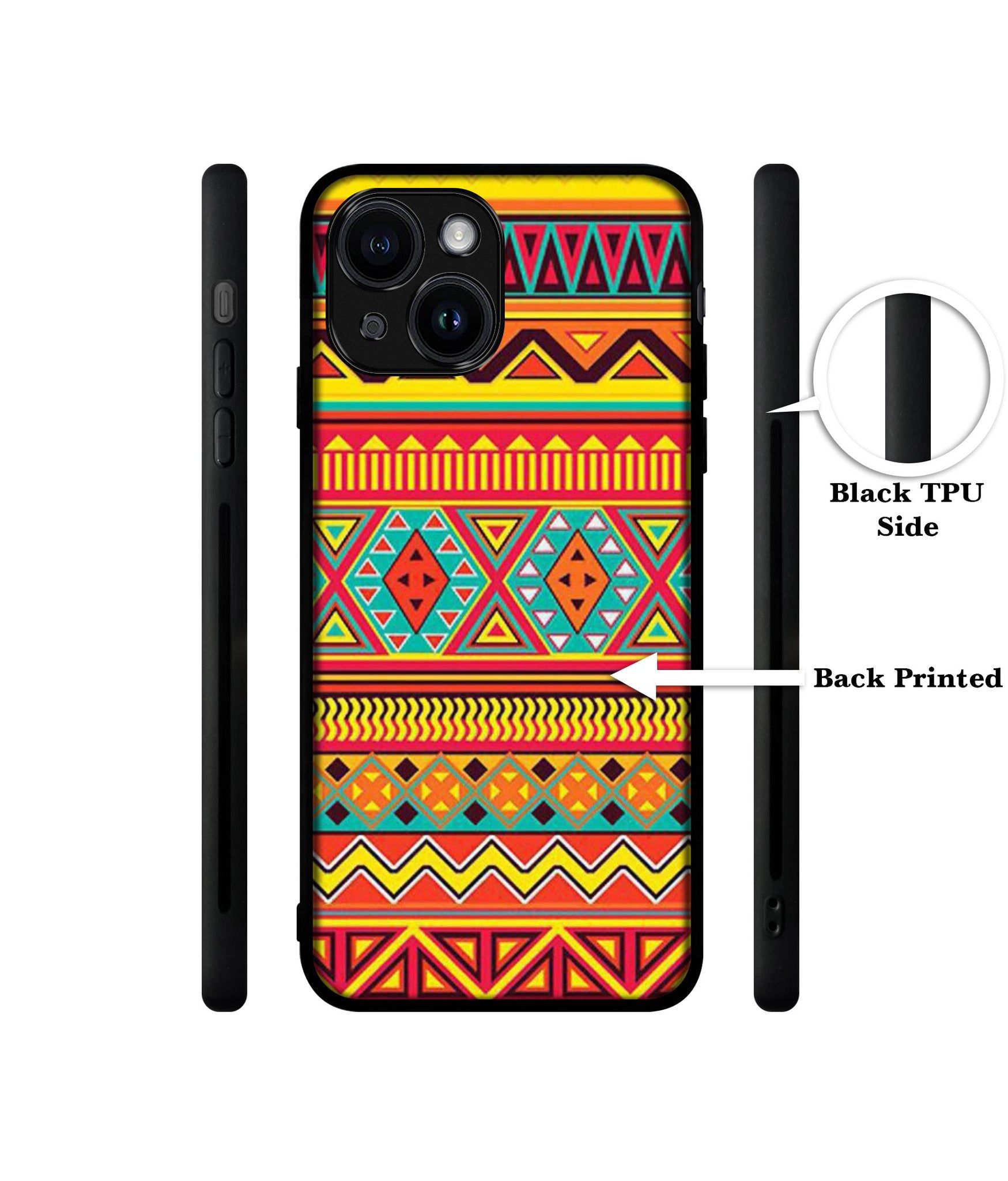 Artistic Rangoli Designer 2D Printed Back Case Cover for Apple iPhone 13 / 14