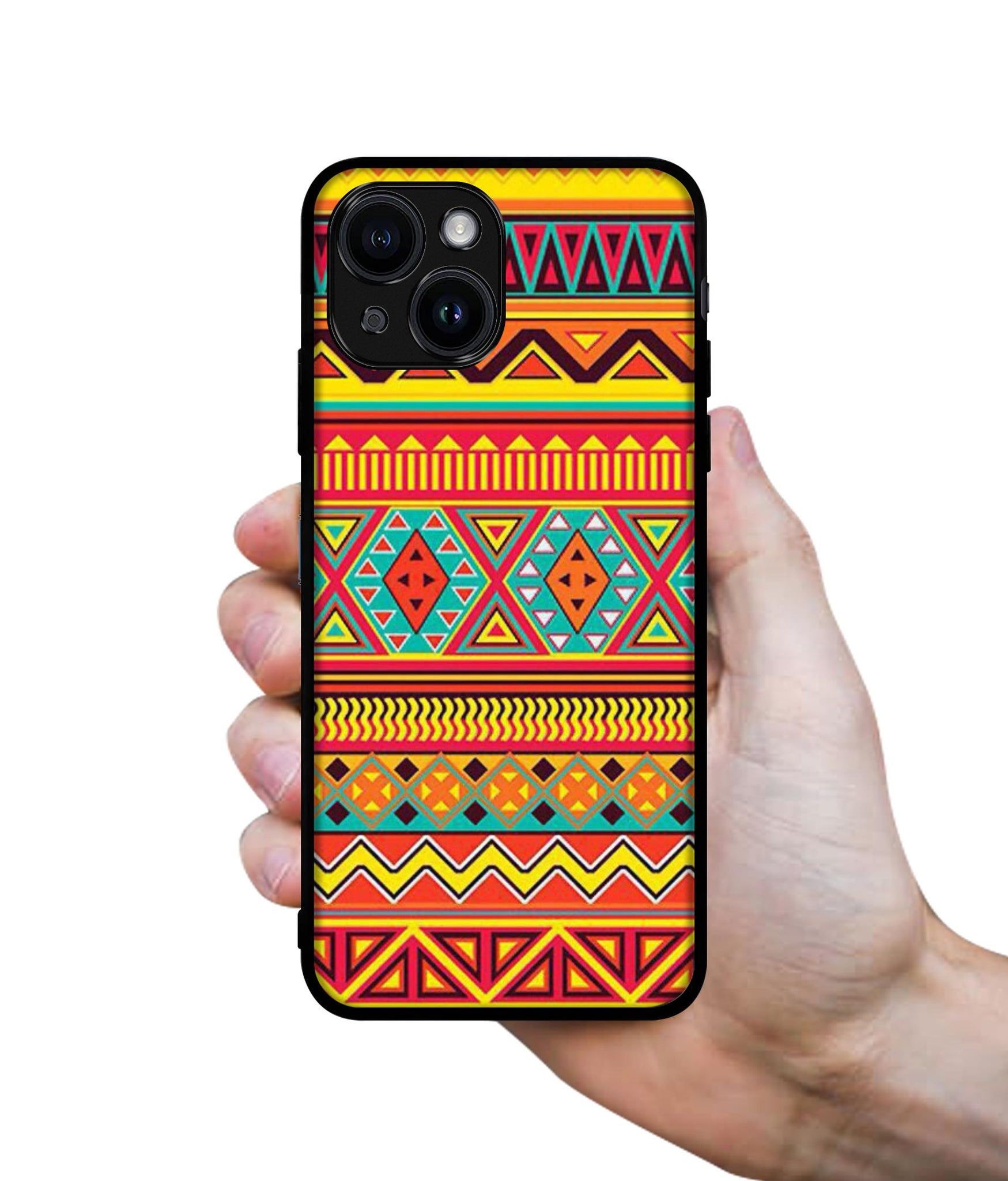 Artistic Rangoli Designer 2D Printed Back Case Cover for Apple iPhone 13 / 14