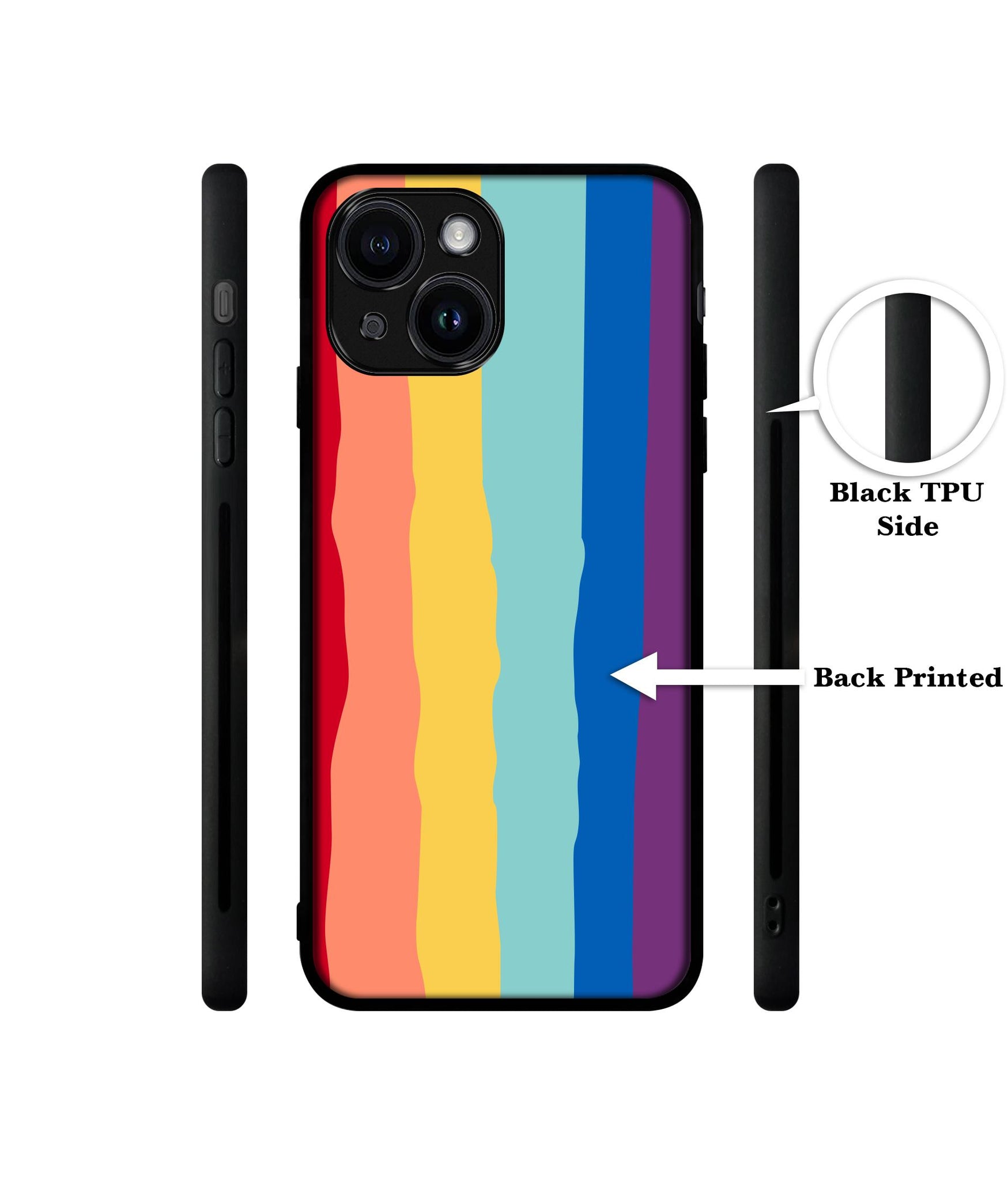 Rainbow Designer 2D Printed Back Case Cover for Apple iPhone 13 / 14