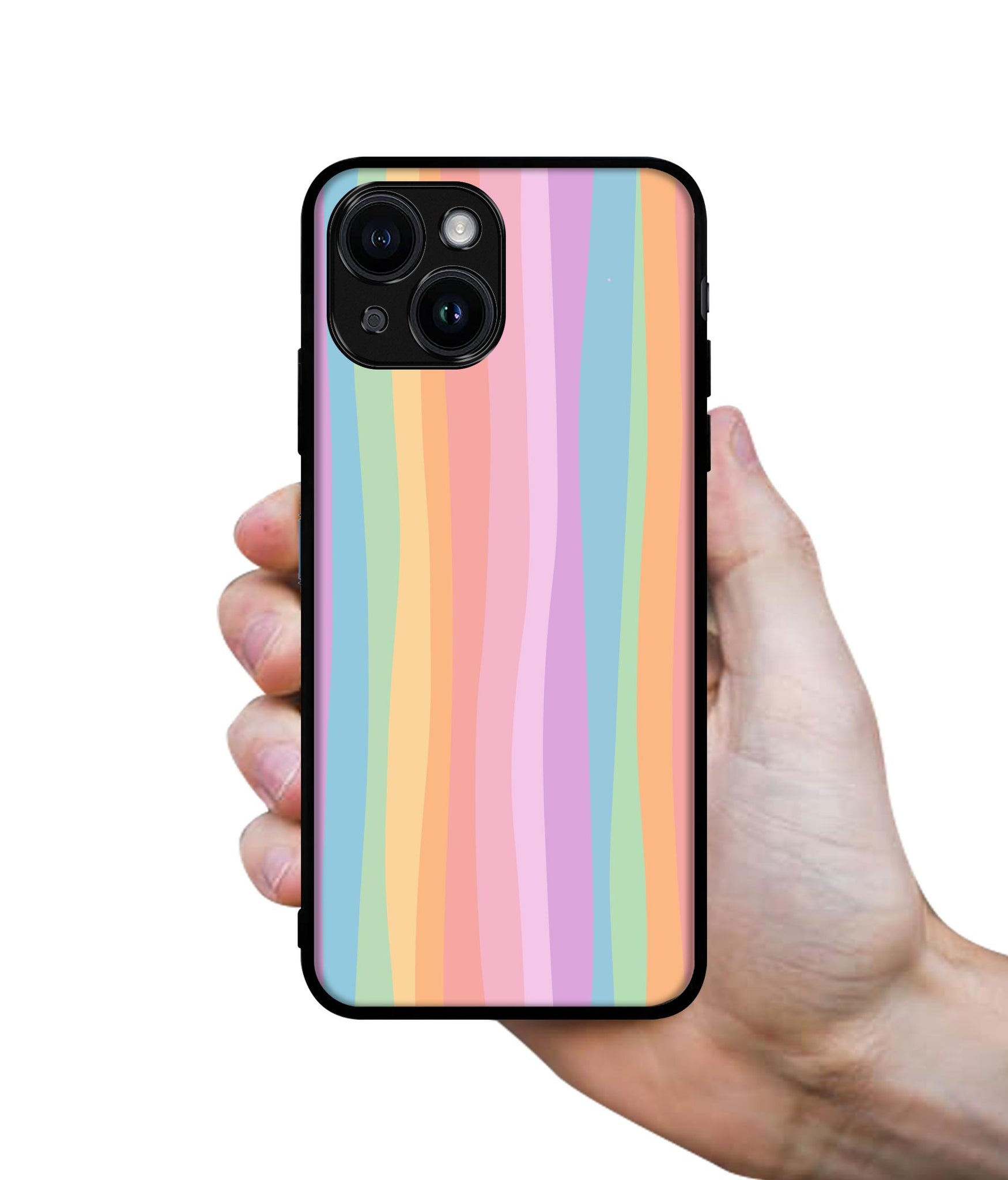 Cool Rainbow Designer 2D Printed Back Case Cover for Apple iPhone 13 / 14