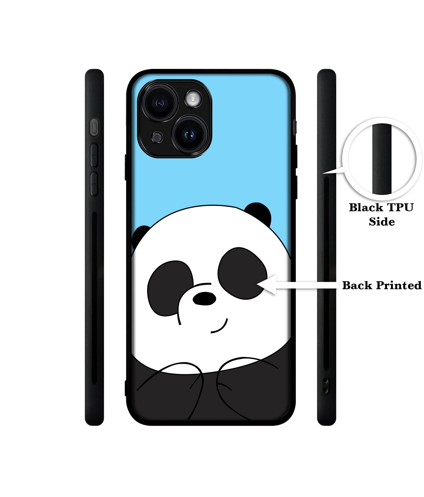 Cute Panda Designer 2D Printed Back Case Cover for Apple iPhone 13 / 14