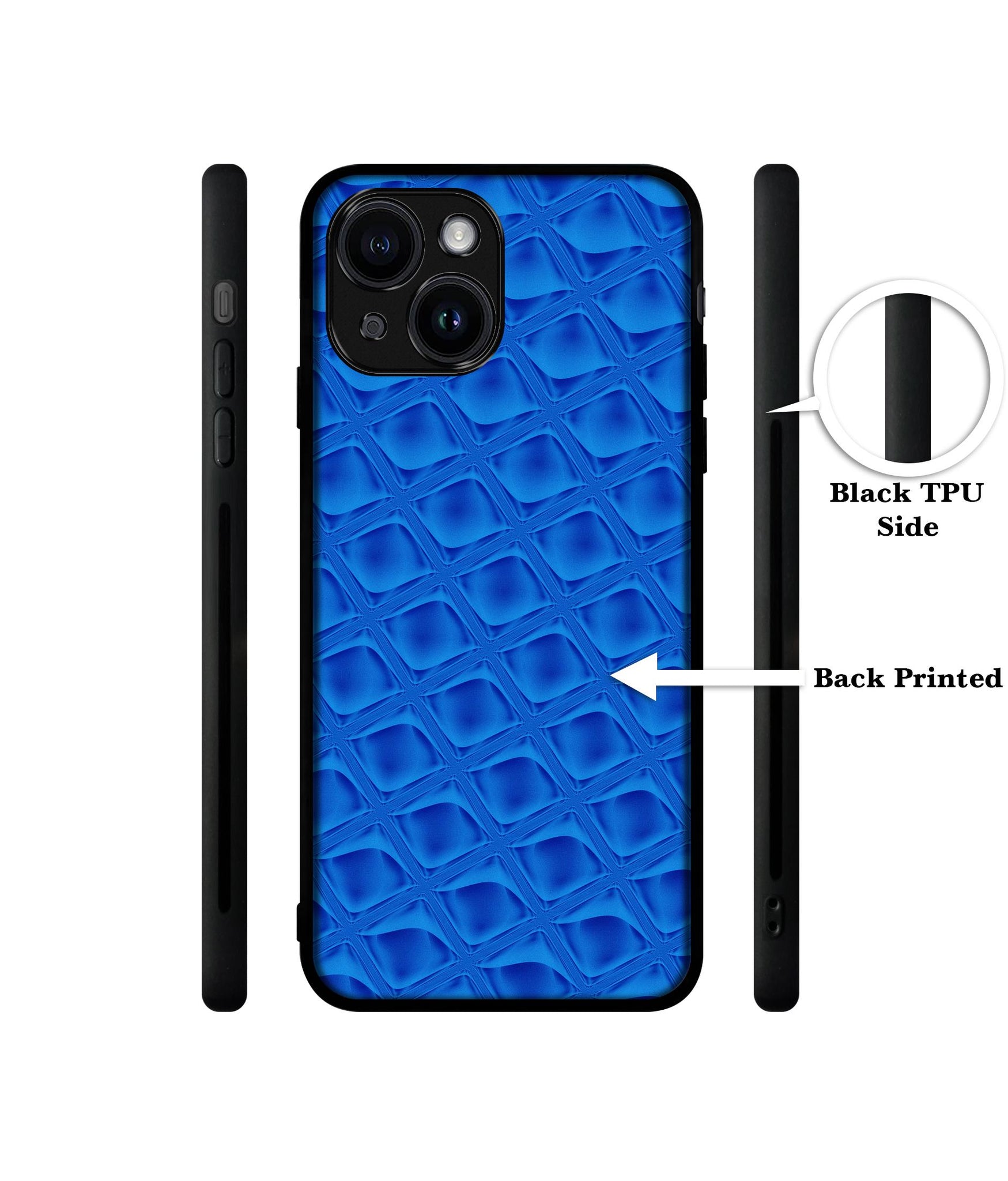 Blue Diamond Designer 2D Printed Back Case Cover for Apple iPhone 13 / 14