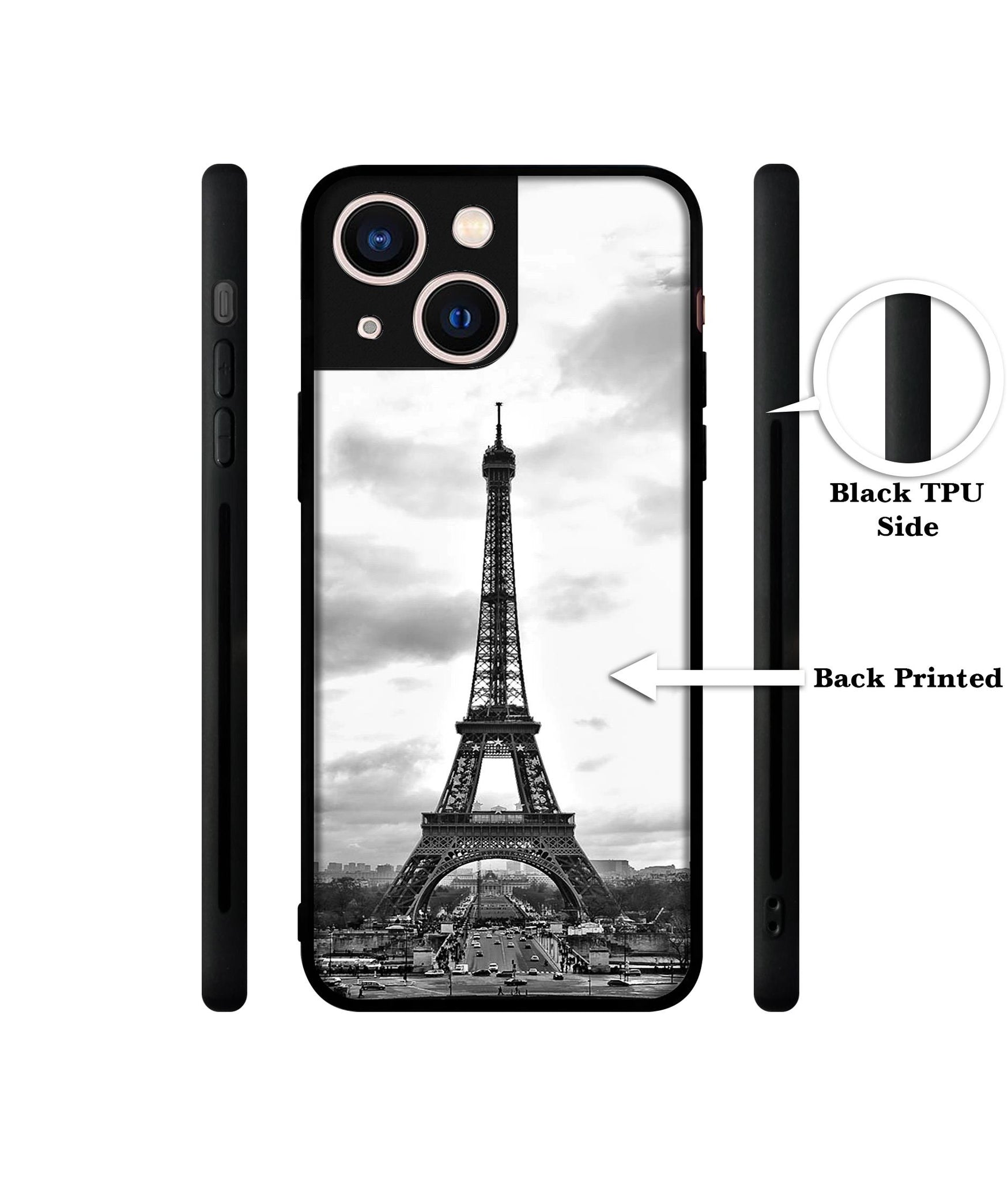 Eiffel Tower Designer 2D Printed Back Case Cover for Apple iPhone 13 Mini