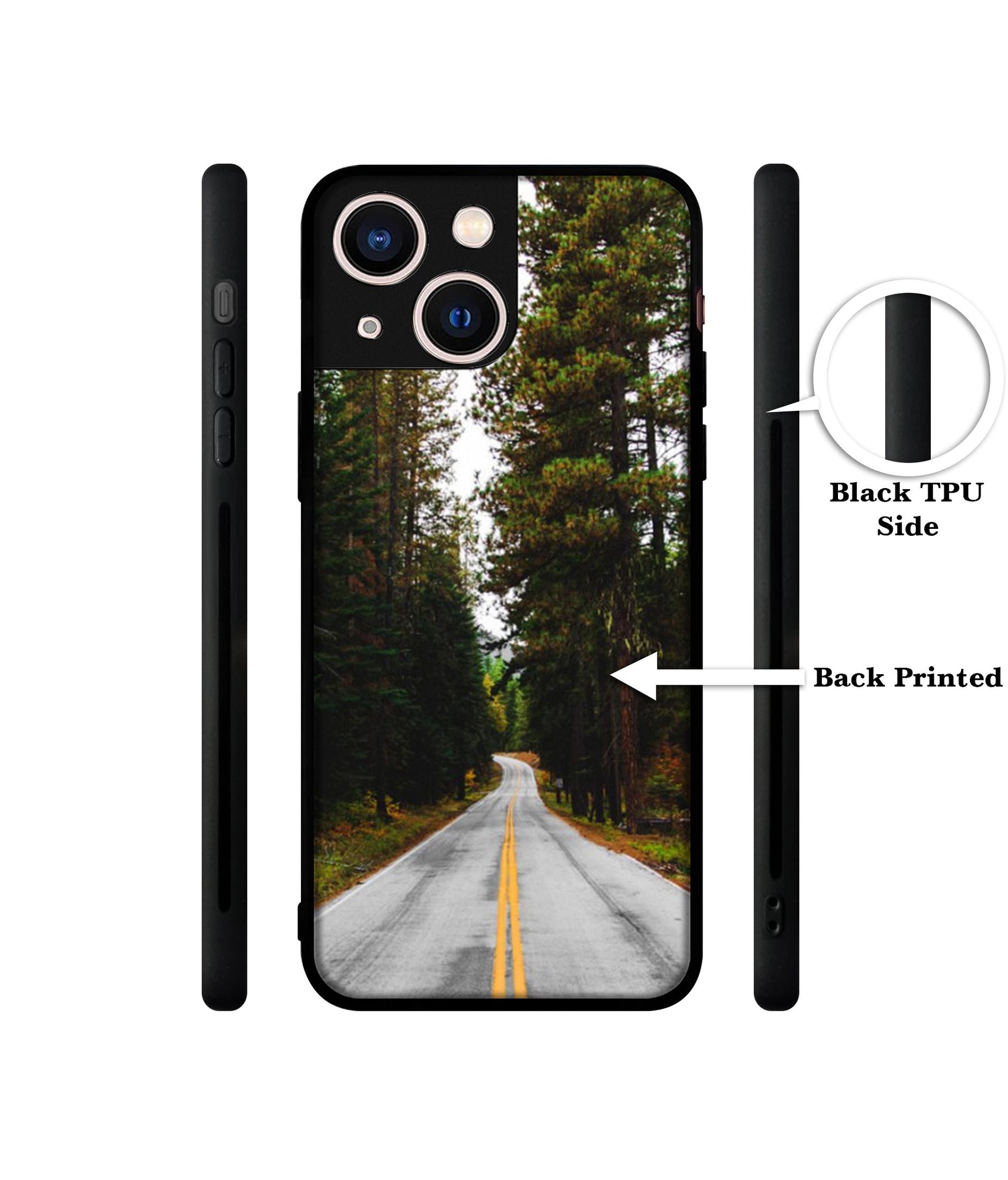 Road Photo Designer 2D Printed Back Case Cover for Apple iPhone 13 Mini