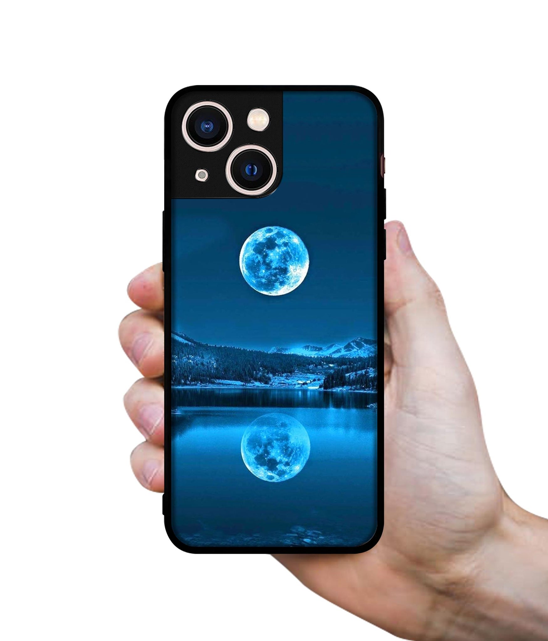 Awesome Moon Designer 2D Printed Back Case Cover for Apple iPhone 13 Mini