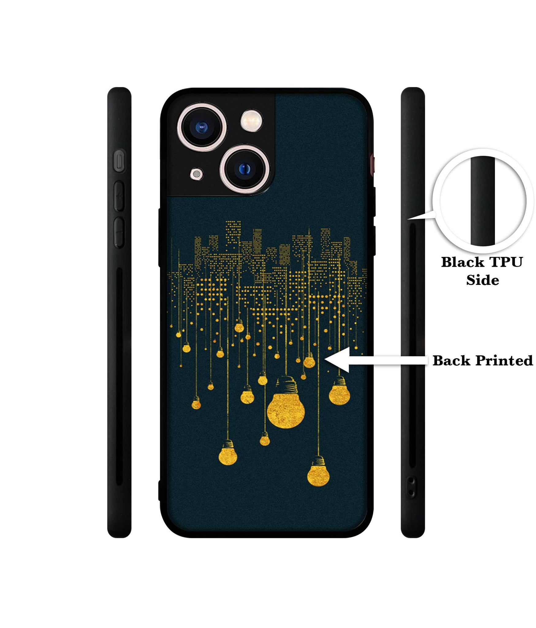 City Light Pattern Designer 2D Printed Back Case Cover for Apple iPhone 13 Mini