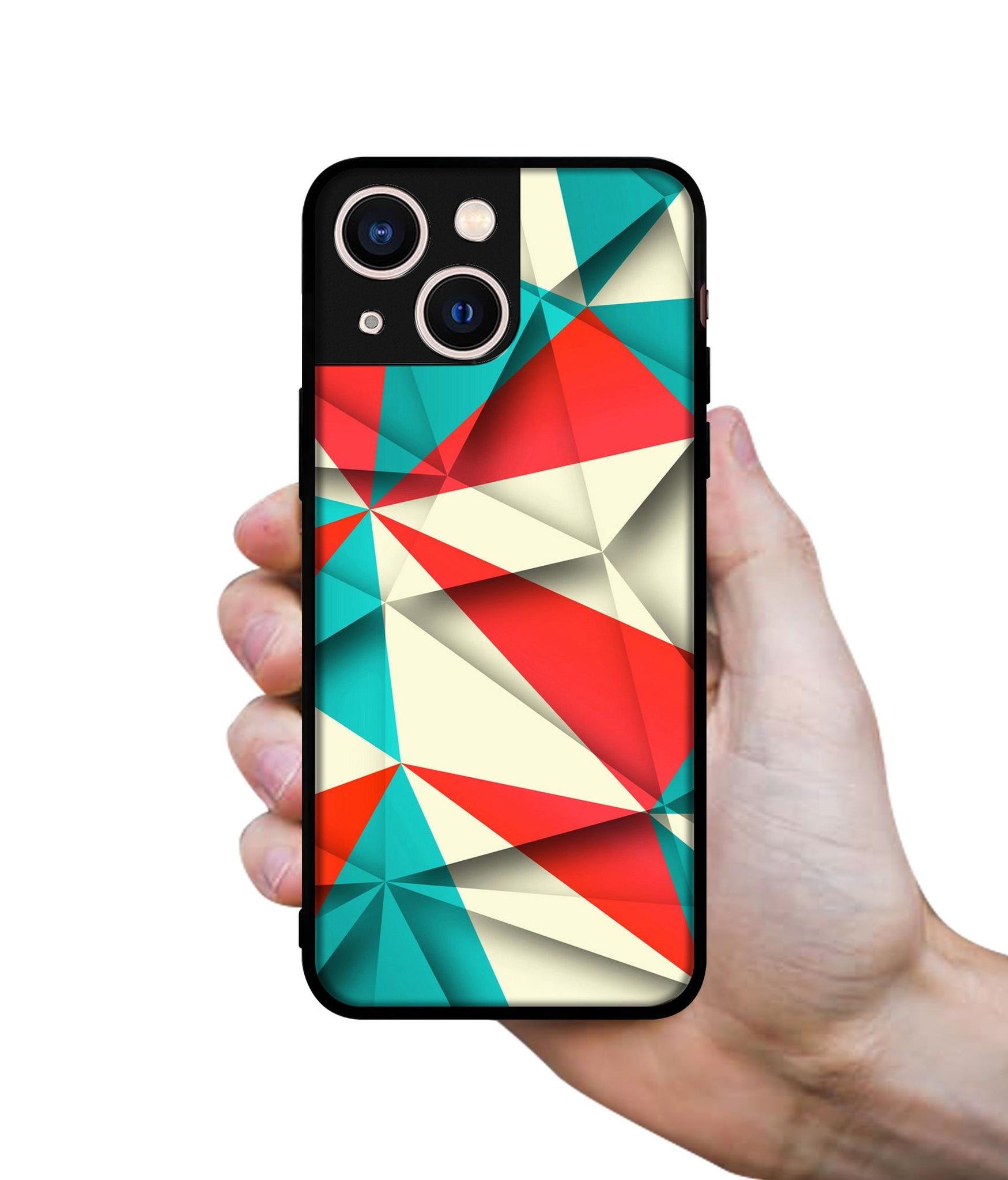 Red Blue White Pattern Designer 2D Printed Back Case Cover for Apple iPhone 13 Mini