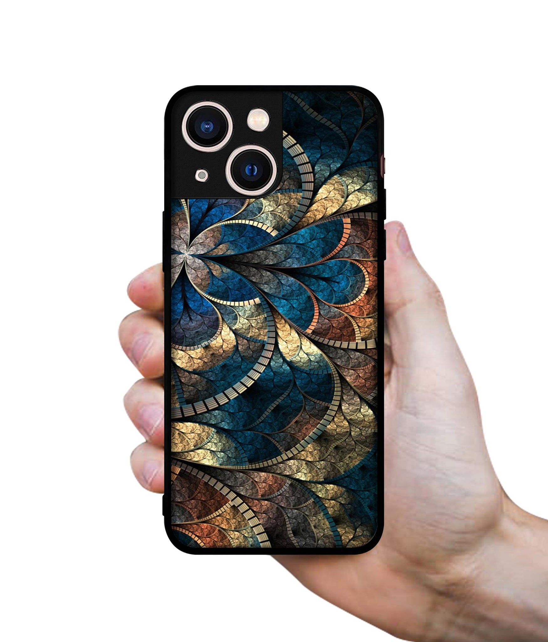 Fractional Pattern Designer 2D Printed Back Case Cover for Apple iPhone 13 Mini