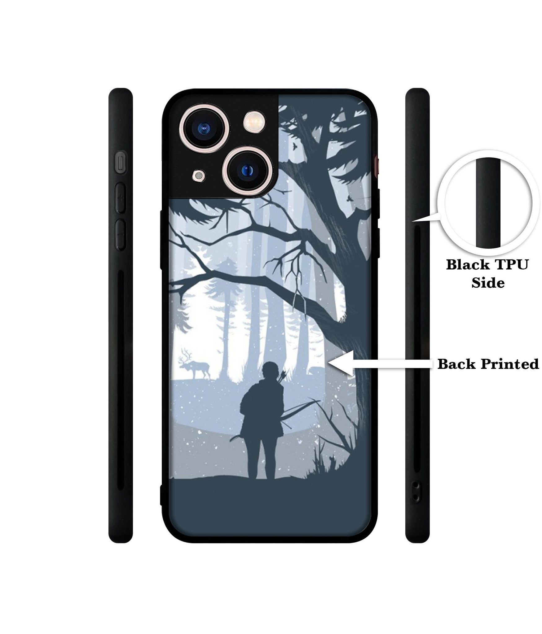 Hunter Designer 2D Printed Back Case Cover for Apple iPhone 13 Mini