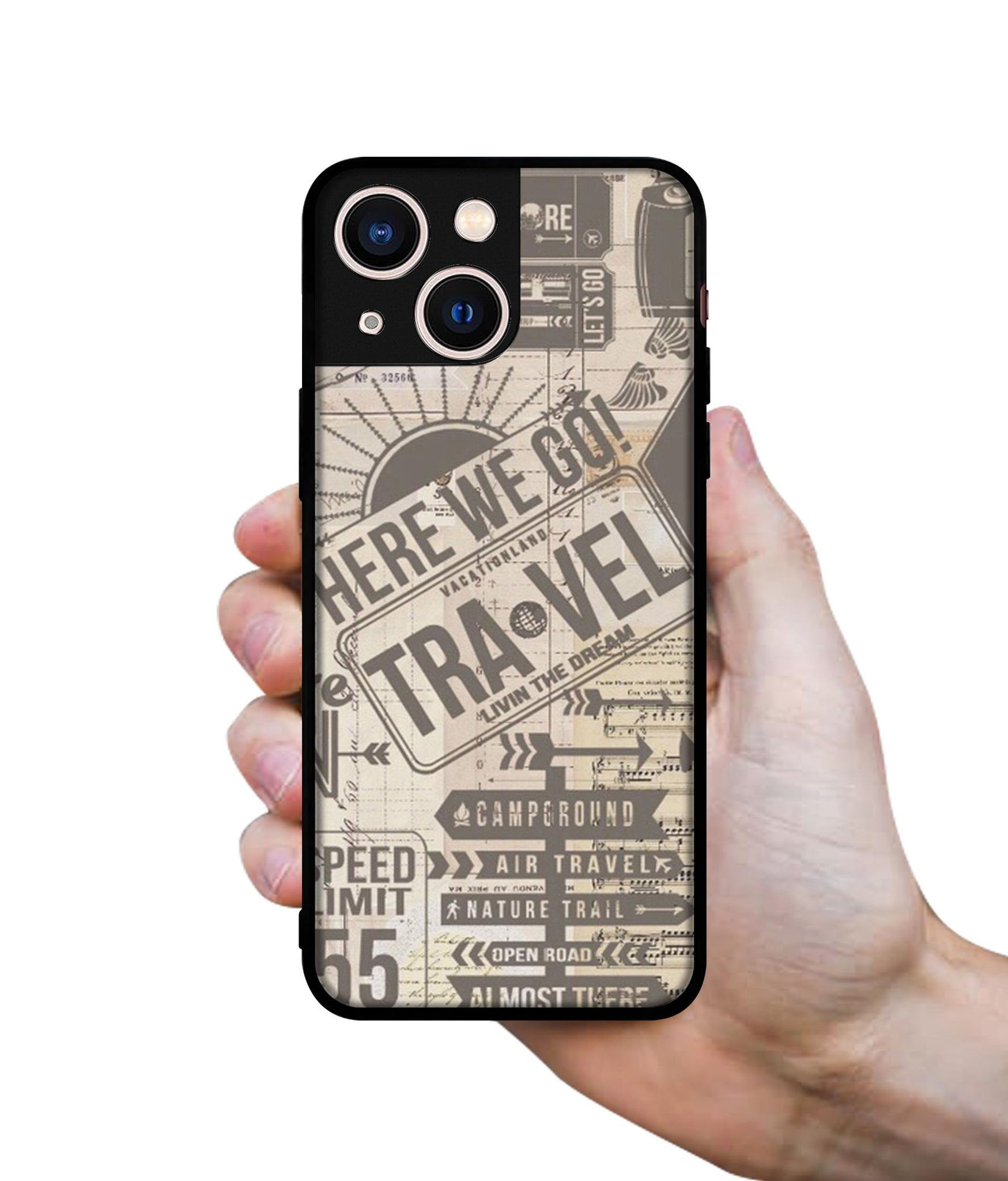 Travel Designer 2D Printed Back Case Cover for Apple iPhone 13 Mini