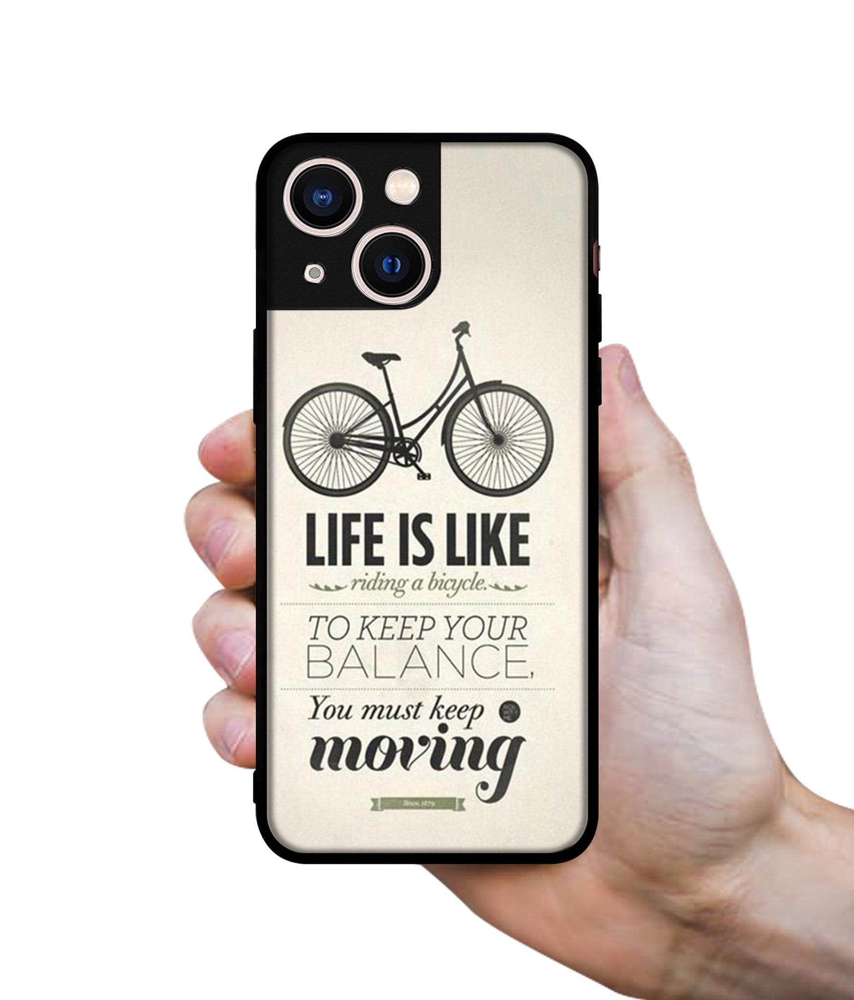 Life is Like Moving Designer 2D Printed Back Case Cover for Apple iPhone 13 Mini