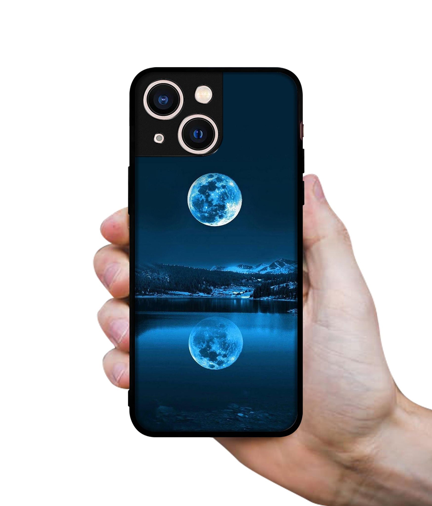 Moon Pattern Print Designer 2D Printed Back Case Cover for Apple iPhone 13 Mini