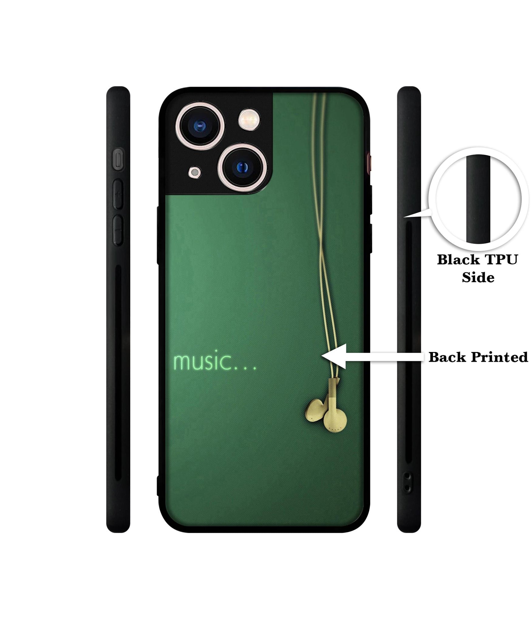 Headphone Music Designer 2D Printed Back Case Cover for Apple iPhone 13 Mini