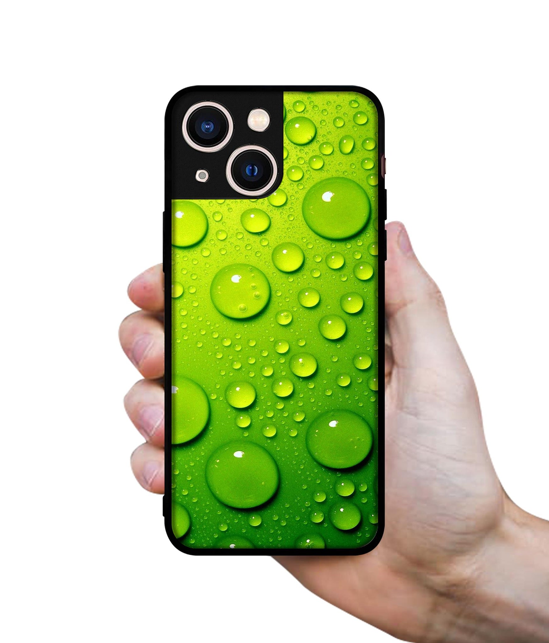 Green Bubbles Designer 2D Printed Back Case Cover for Apple iPhone 13 Mini