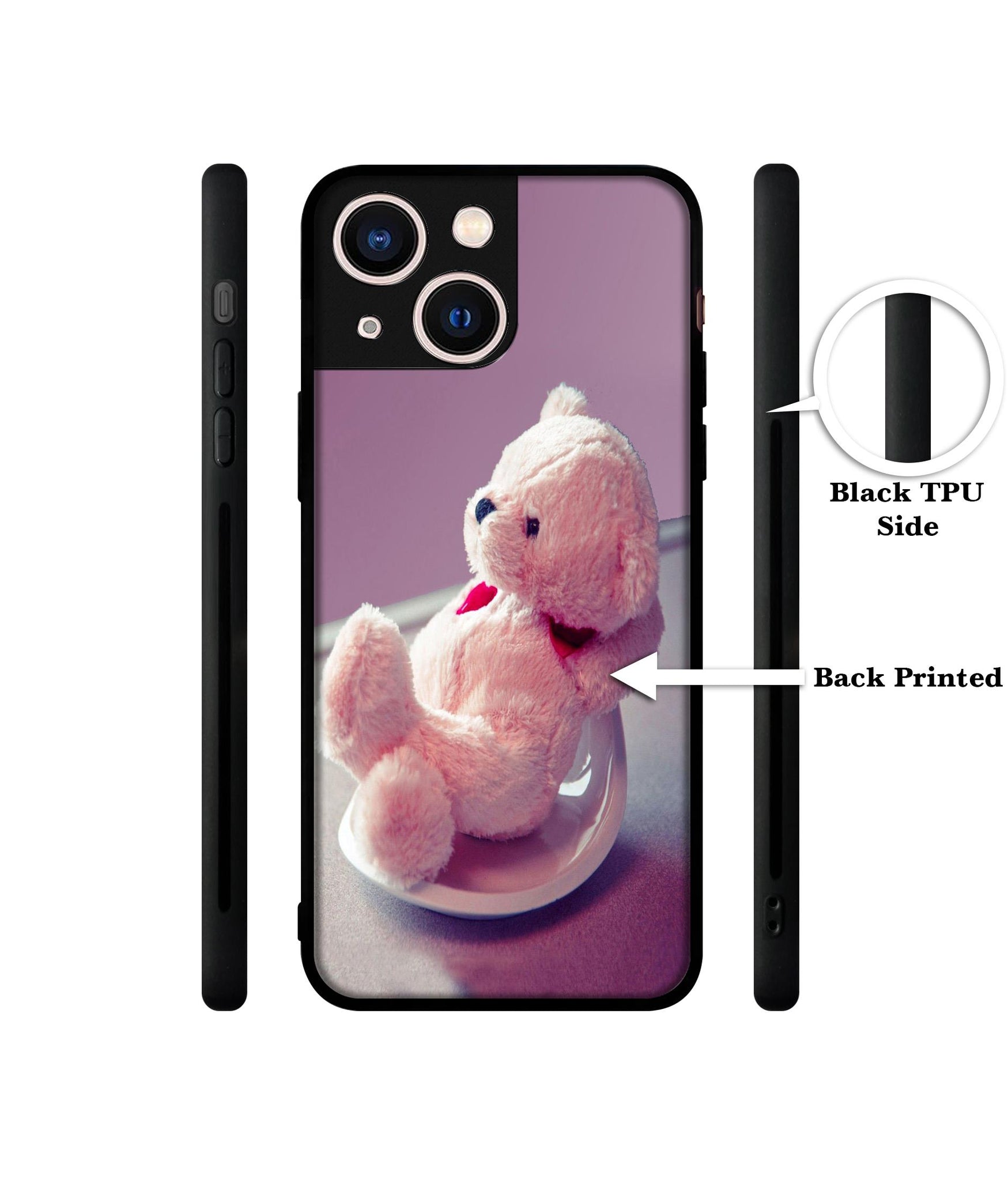 Cute Teddy Bear Designer 2D Printed Back Case Cover for Apple iPhone 13 Mini