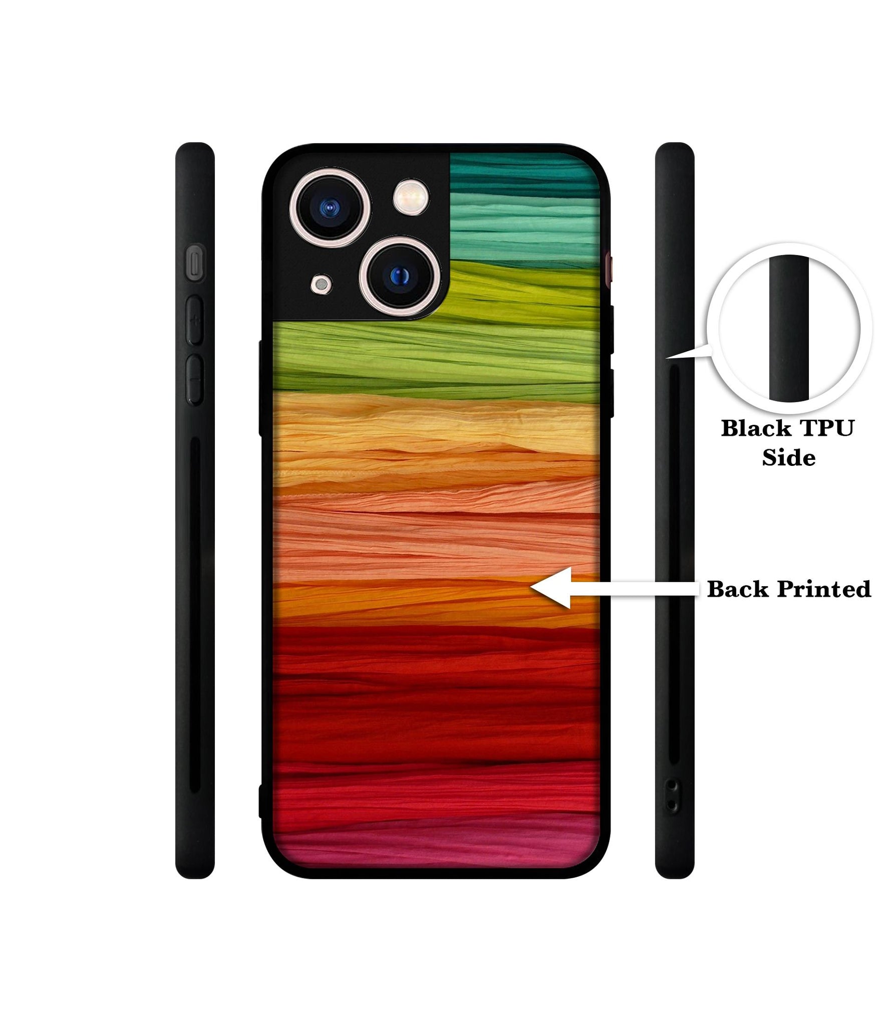 Colorful Thread Designer 2D Printed Back Case Cover for Apple iPhone 13 Mini