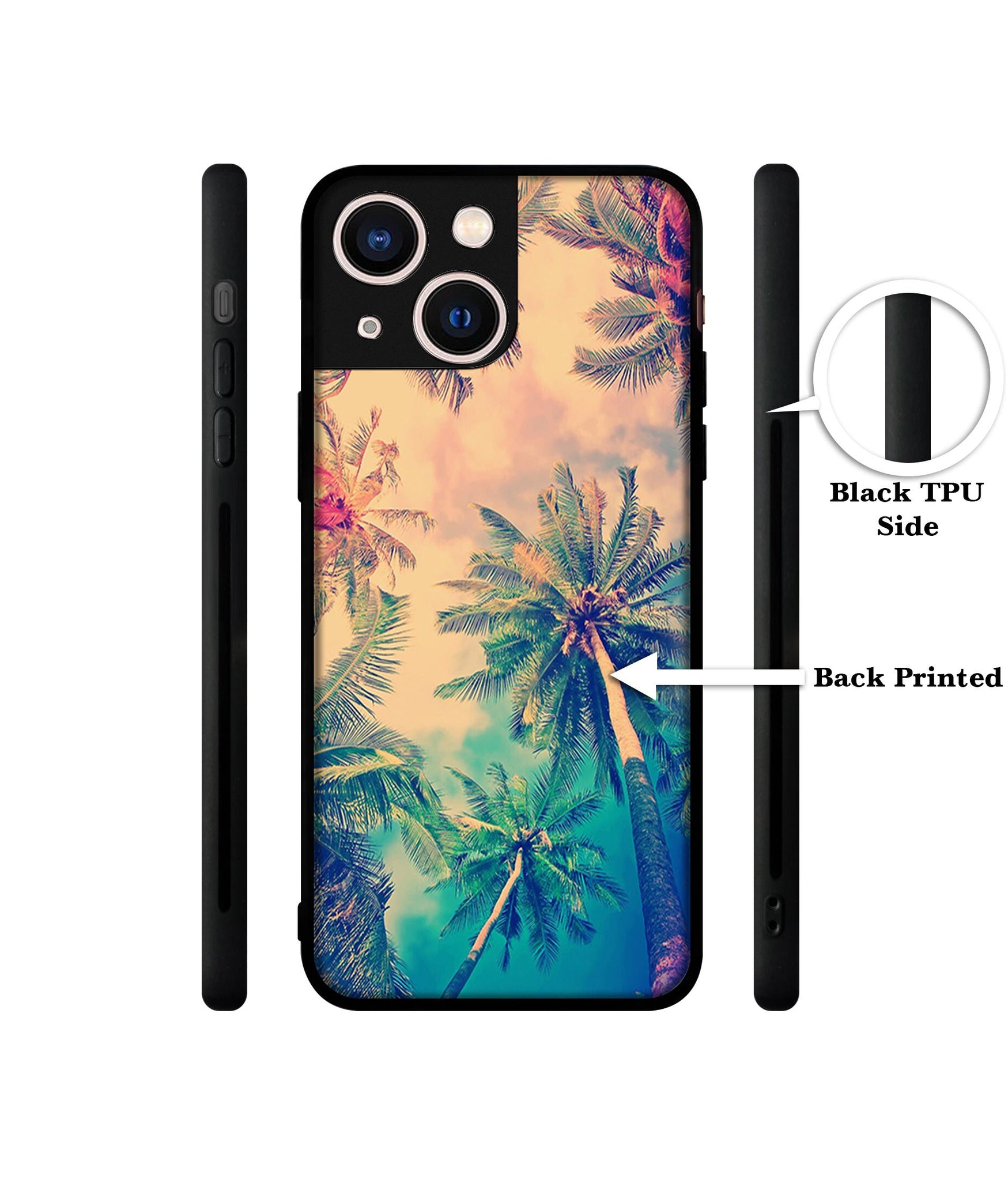 Trees Designer 2D Printed Back Case Cover for Apple iPhone 13 Mini