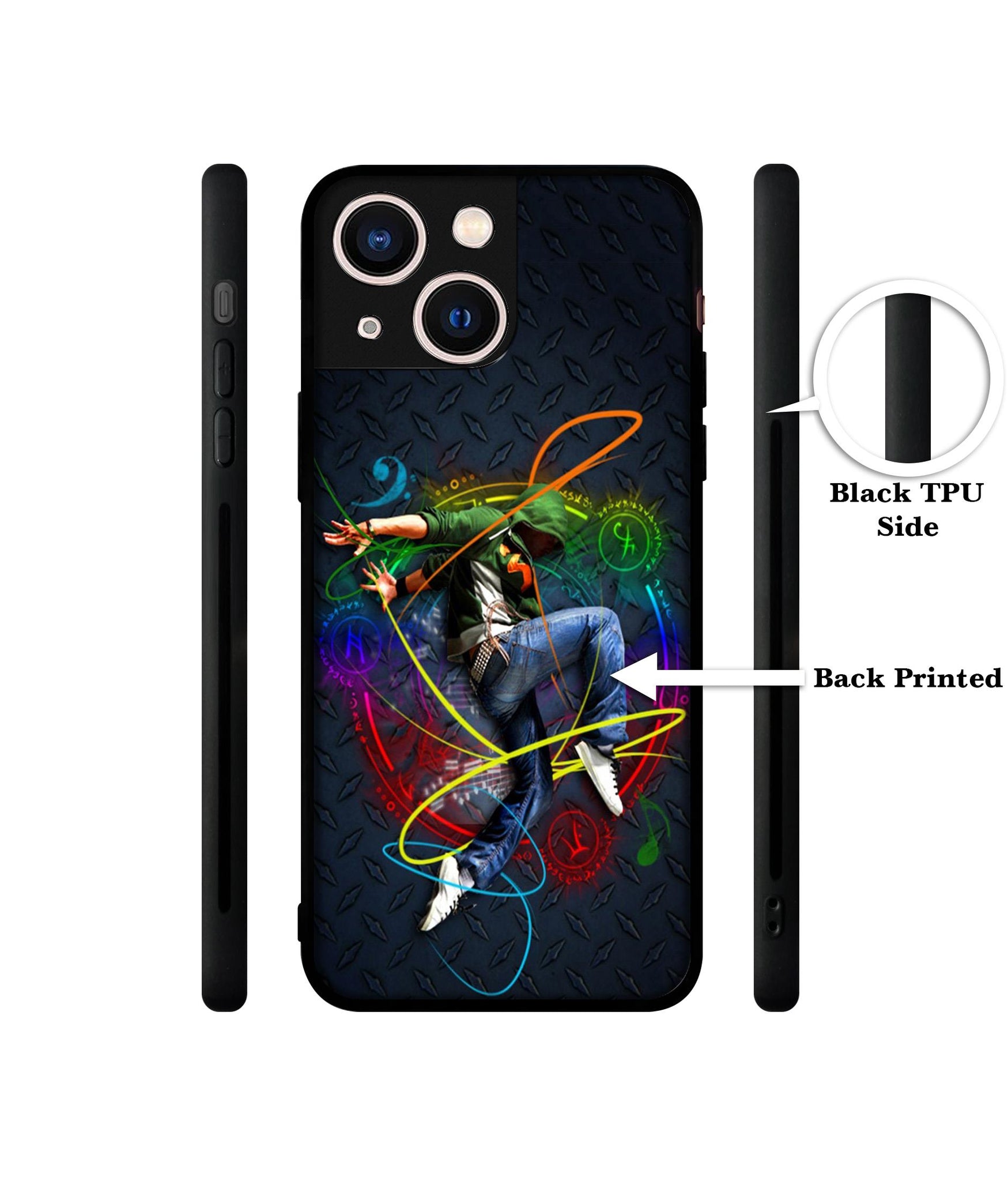 Boy With Music Designer 2D Printed Back Case Cover for Apple iPhone 13 Mini