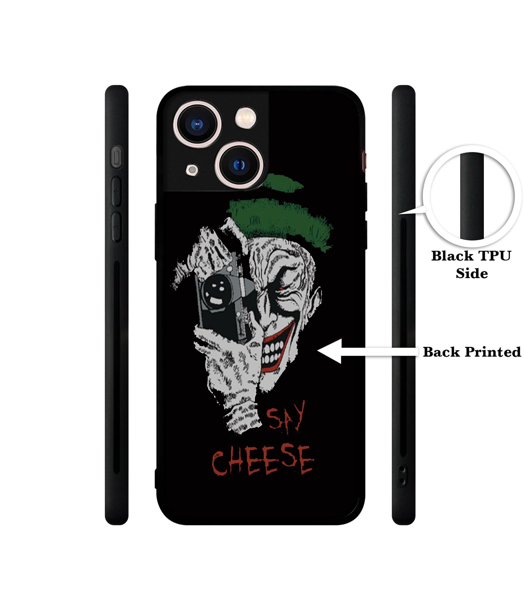 Joker Say Cheese Designer 2D Printed Back Case Cover for Apple iPhone 13 Mini