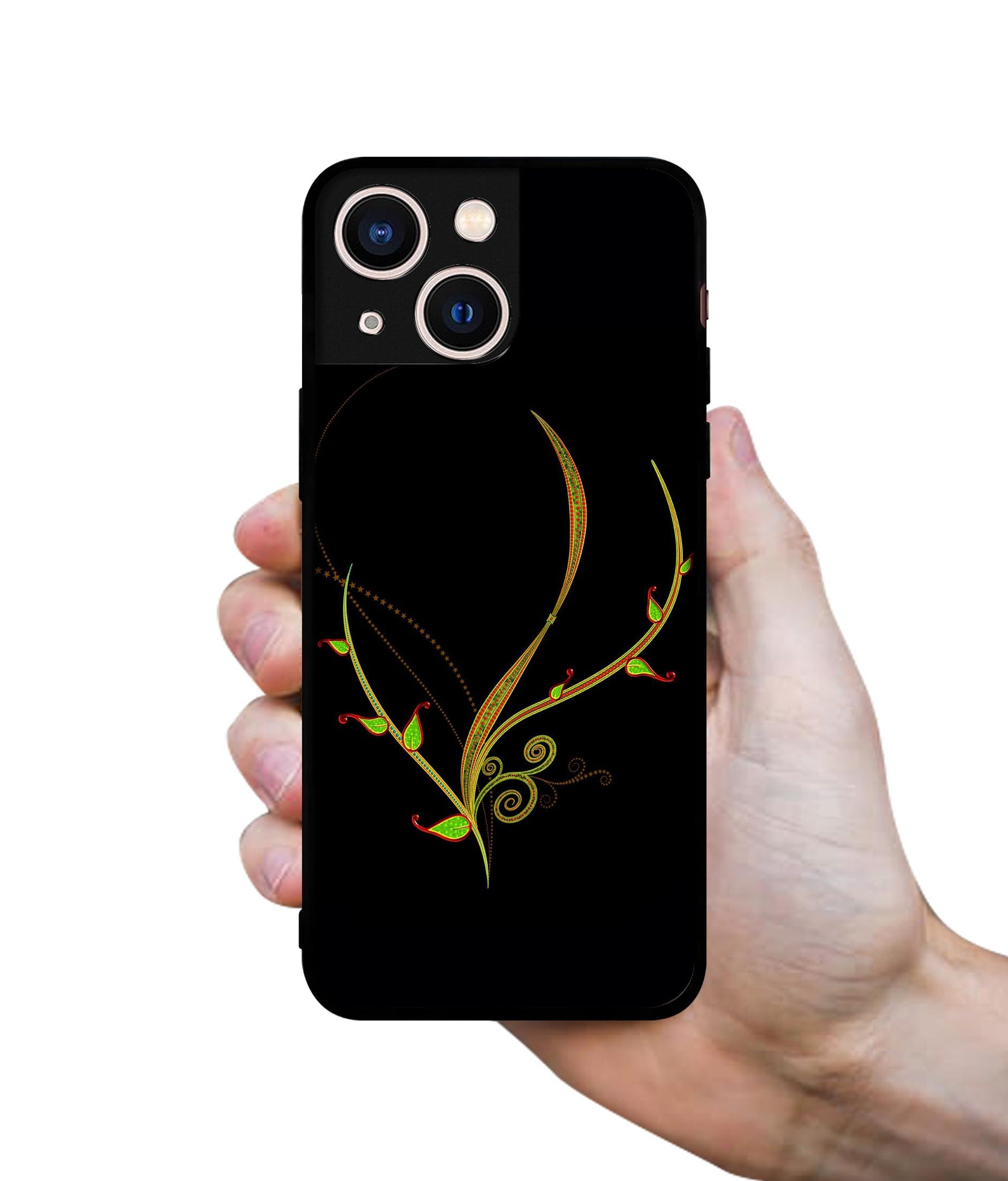 Yellow Pattern Designer 2D Printed Back Case Cover for Apple iPhone 13 Mini