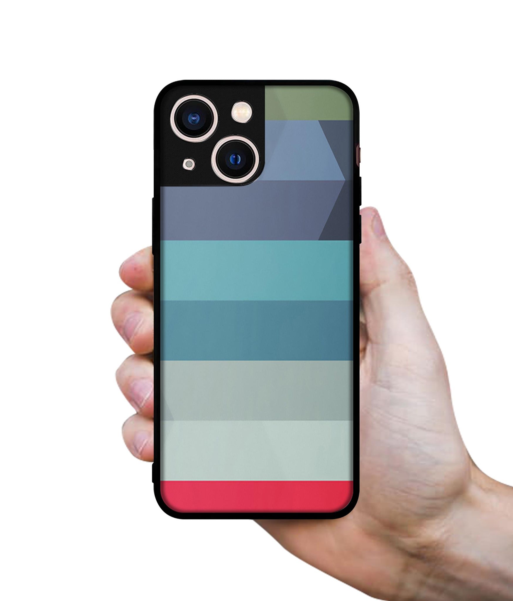 Colorful Lines Designer 2D Printed Back Case Cover for Apple iPhone 13 Mini