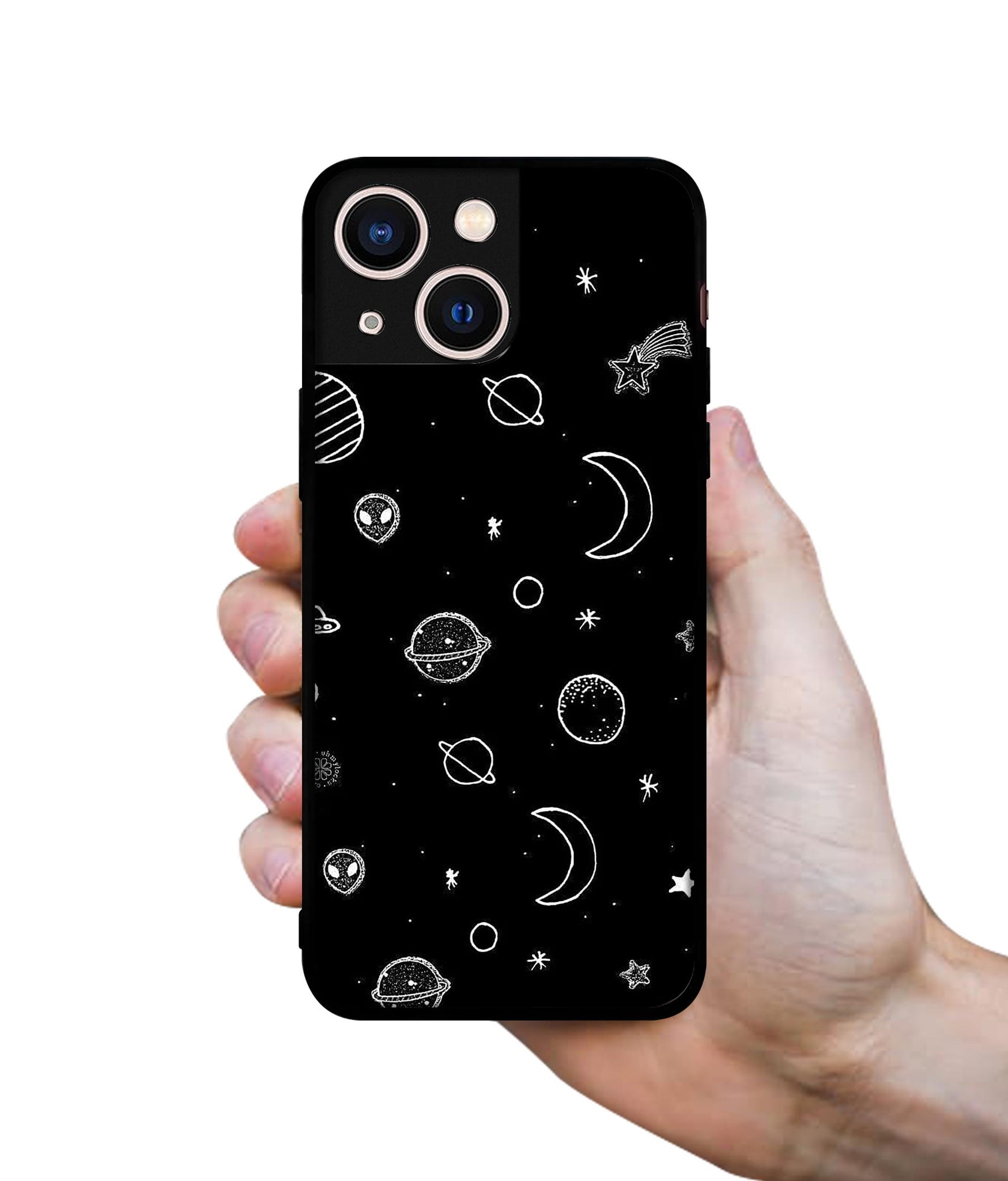 Space Stars Universe Designer 2D Printed Back Case Cover for Apple iPhone 13 Mini