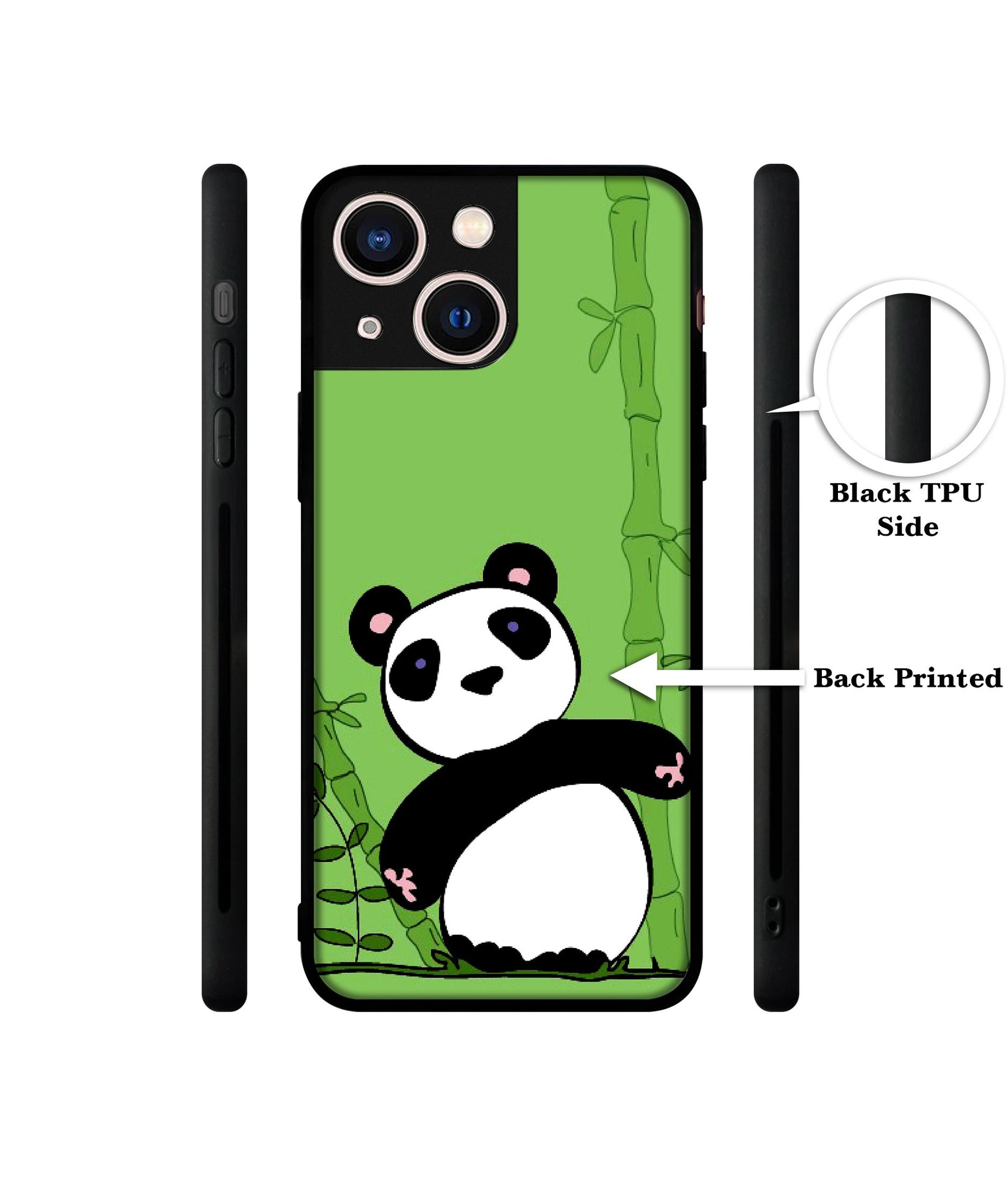 Panda with Bamboo Designer 2D Printed Back Case Cover for Apple iPhone 13 Mini