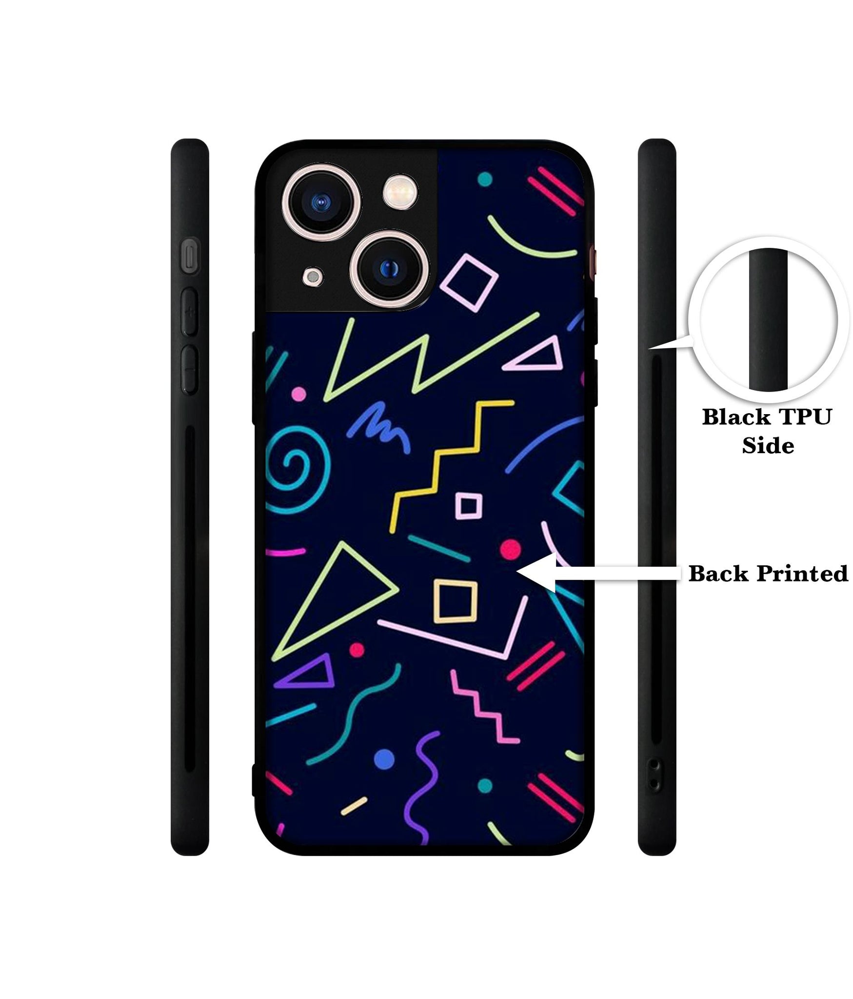 Retro Abstract Designer 2D Printed Back Case Cover for Apple iPhone 13 Mini