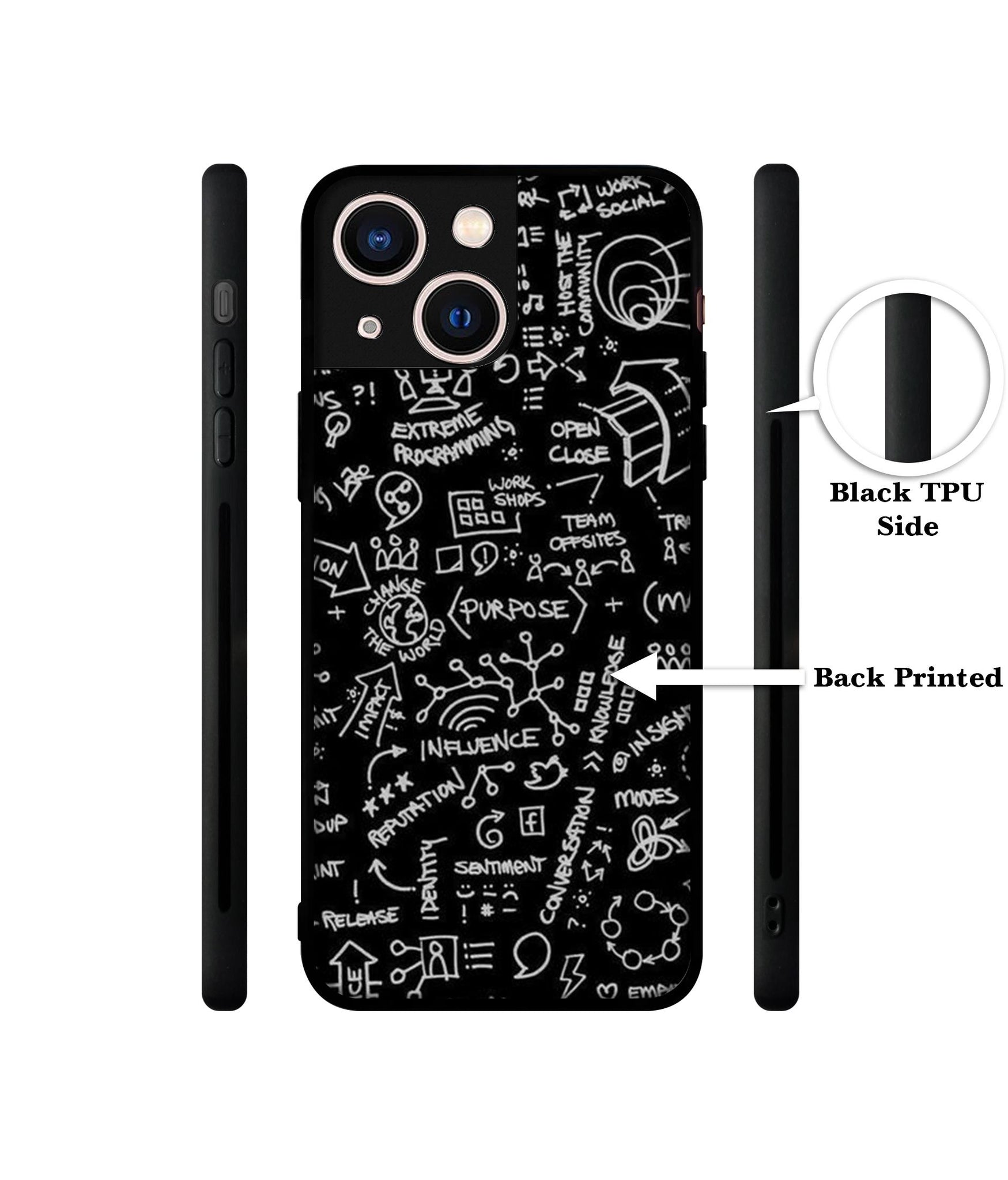 Formulas Designer 2D Printed Back Case Cover for Apple iPhone 13 Mini
