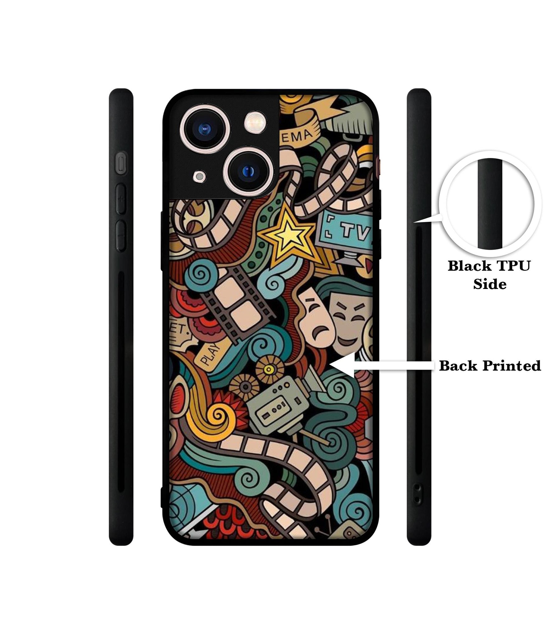 Movies Designer 2D Printed Back Case Cover for Apple iPhone 13 Mini