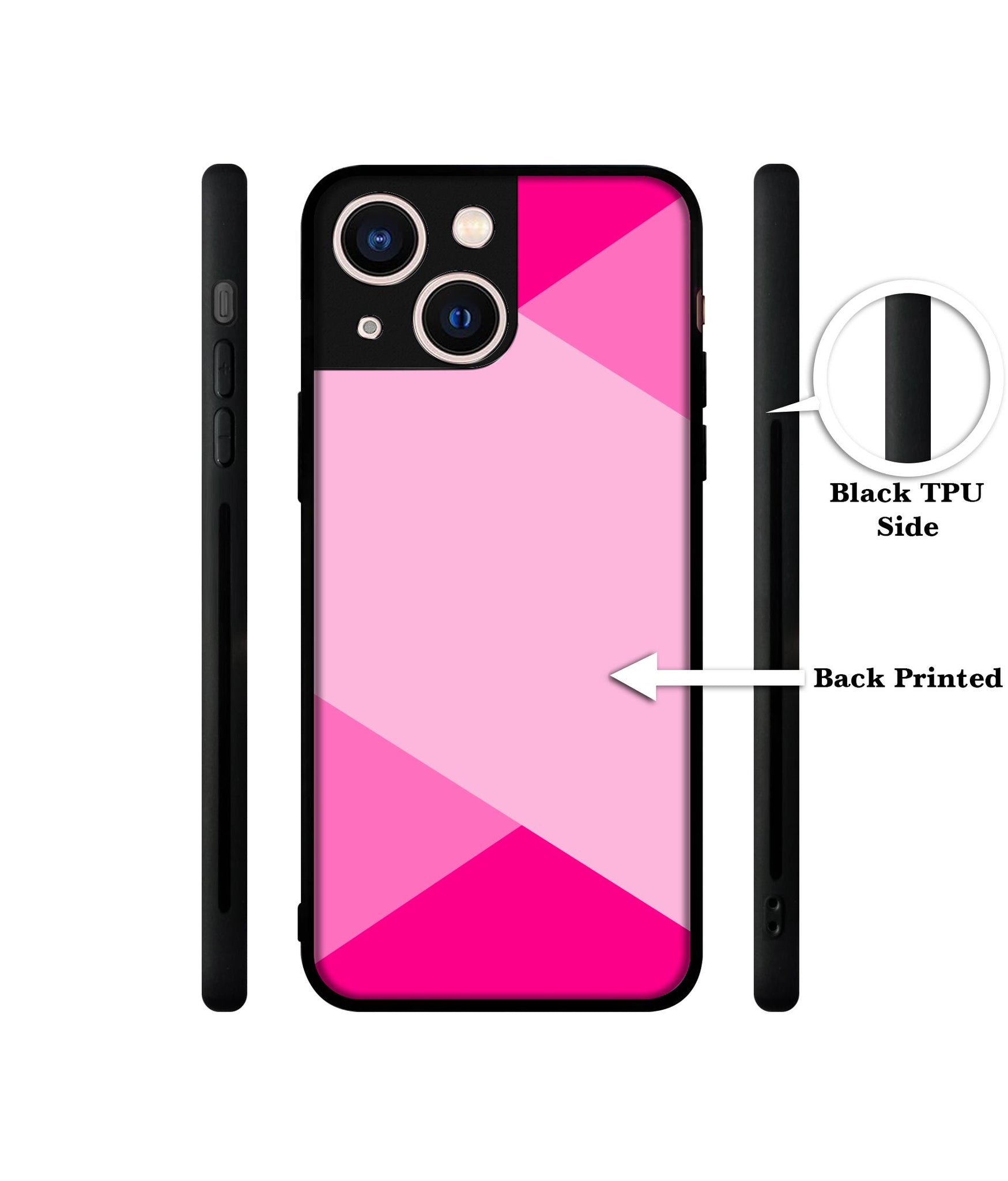 Pink Cross Vector Designer 2D Printed Back Case Cover for Apple iPhone 13 Mini