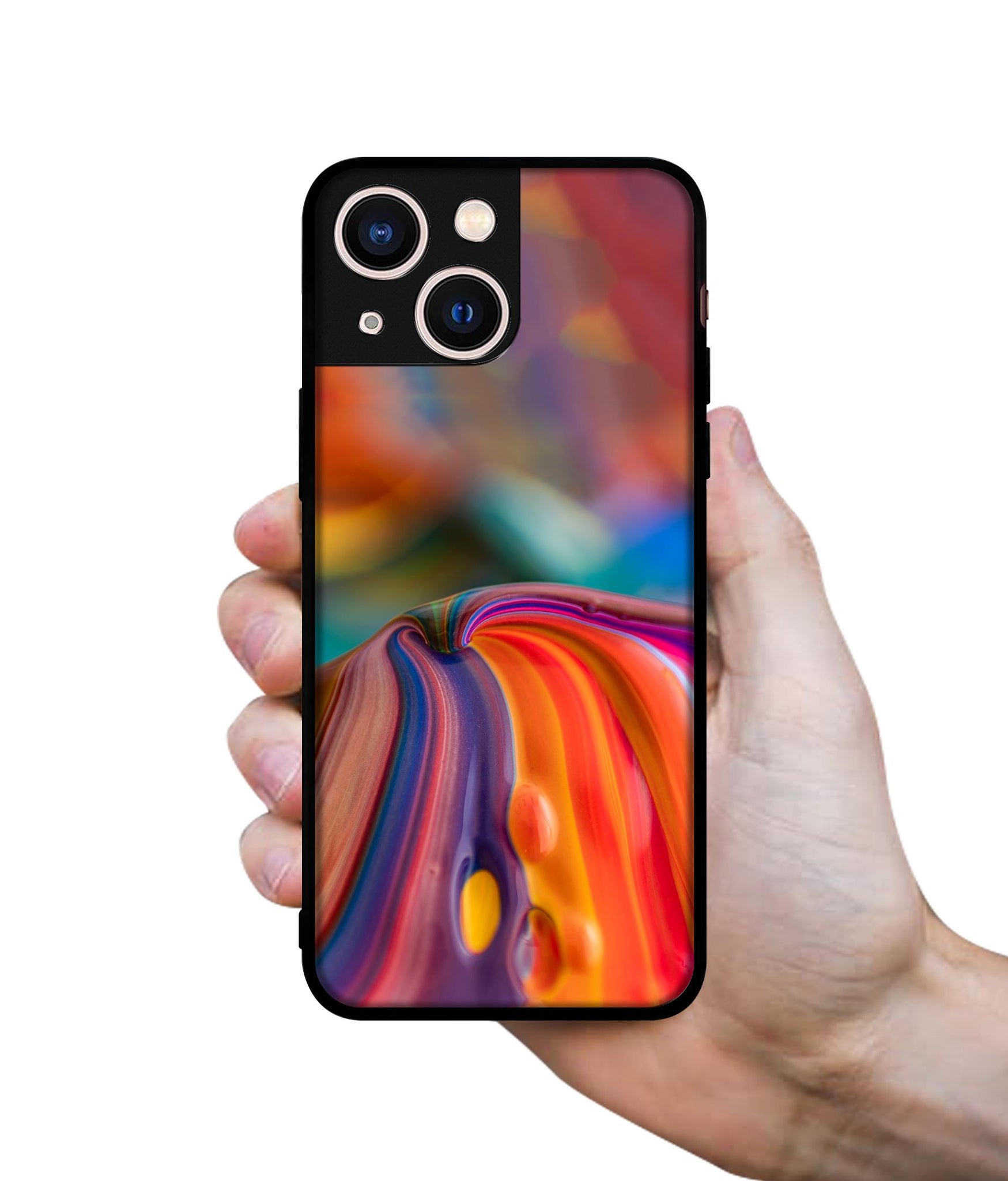 Rainbow Colors Designer 2D Printed Back Case Cover for Apple iPhone 13 Mini