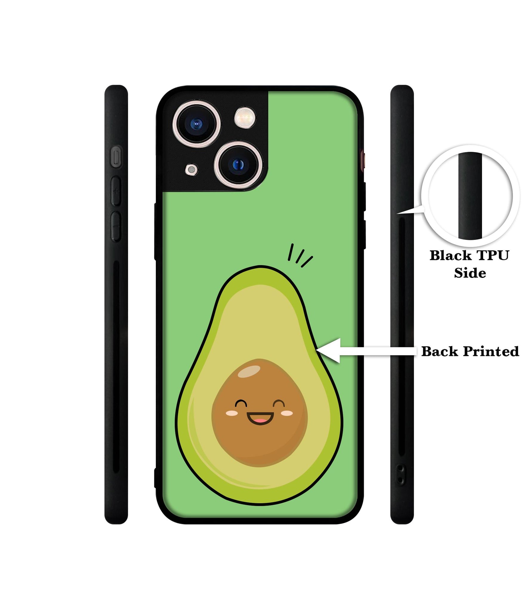 Avocados Designer 2D Printed Back Case Cover for Apple iPhone 13 Mini