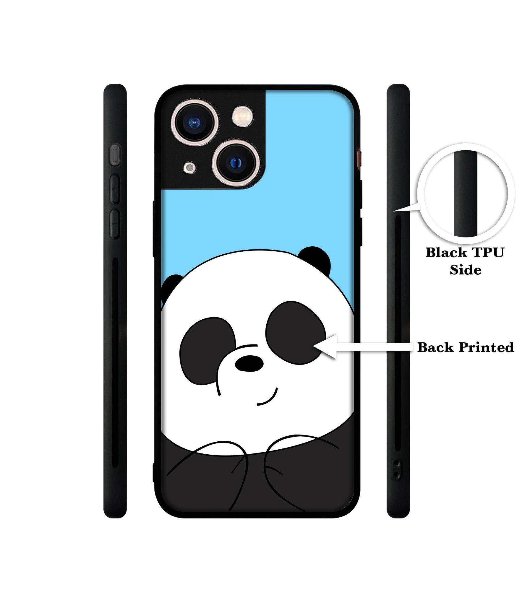Cute Panda Designer 2D Printed Back Case Cover for Apple iPhone 13 Mini