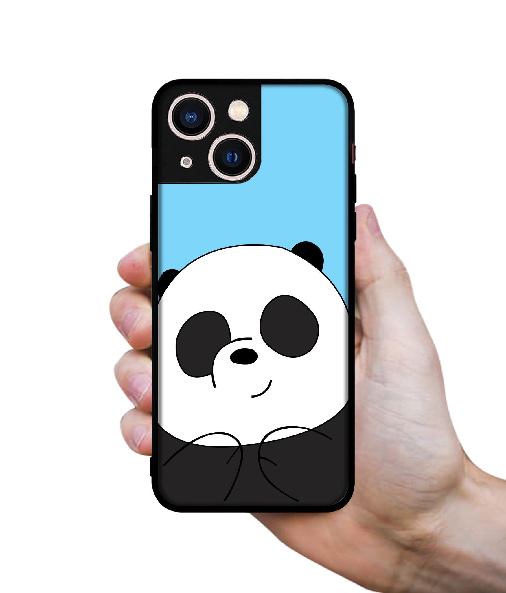 Cute Panda Designer 2D Printed Back Case Cover for Apple iPhone 13 Mini