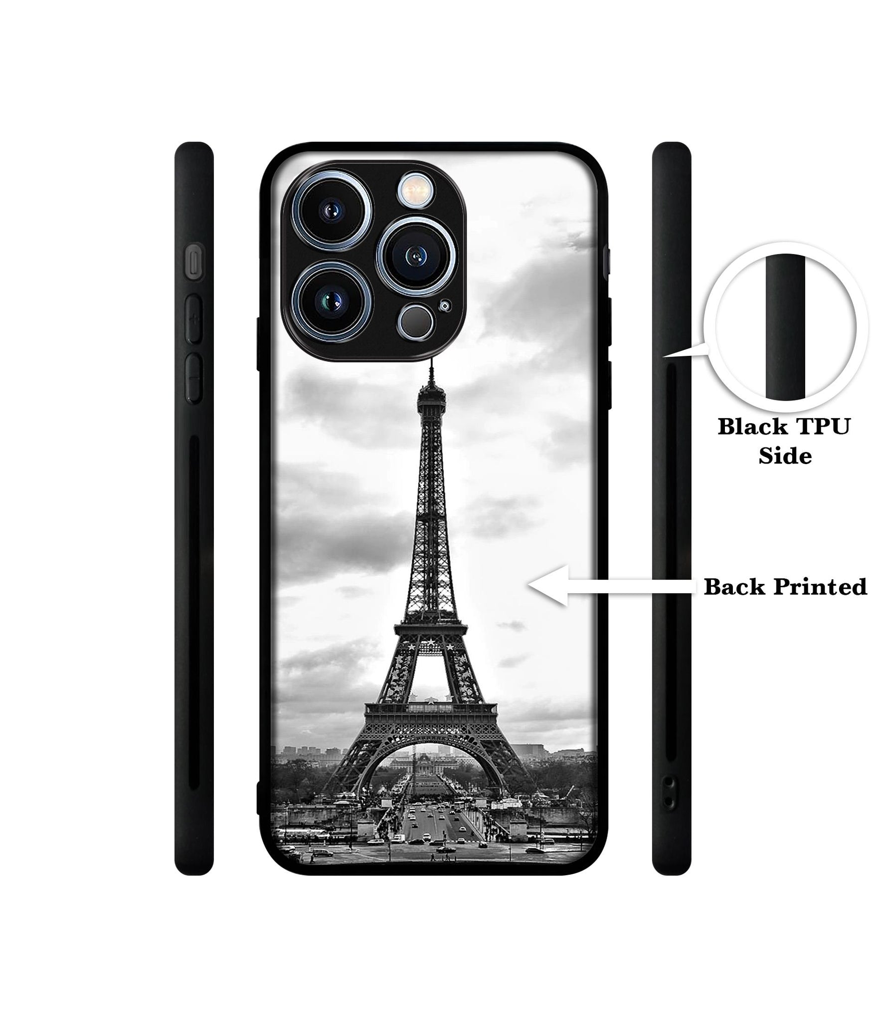 Eiffel Tower Designer 2D Printed Back Case Cover for Apple iPhone 13 Pro