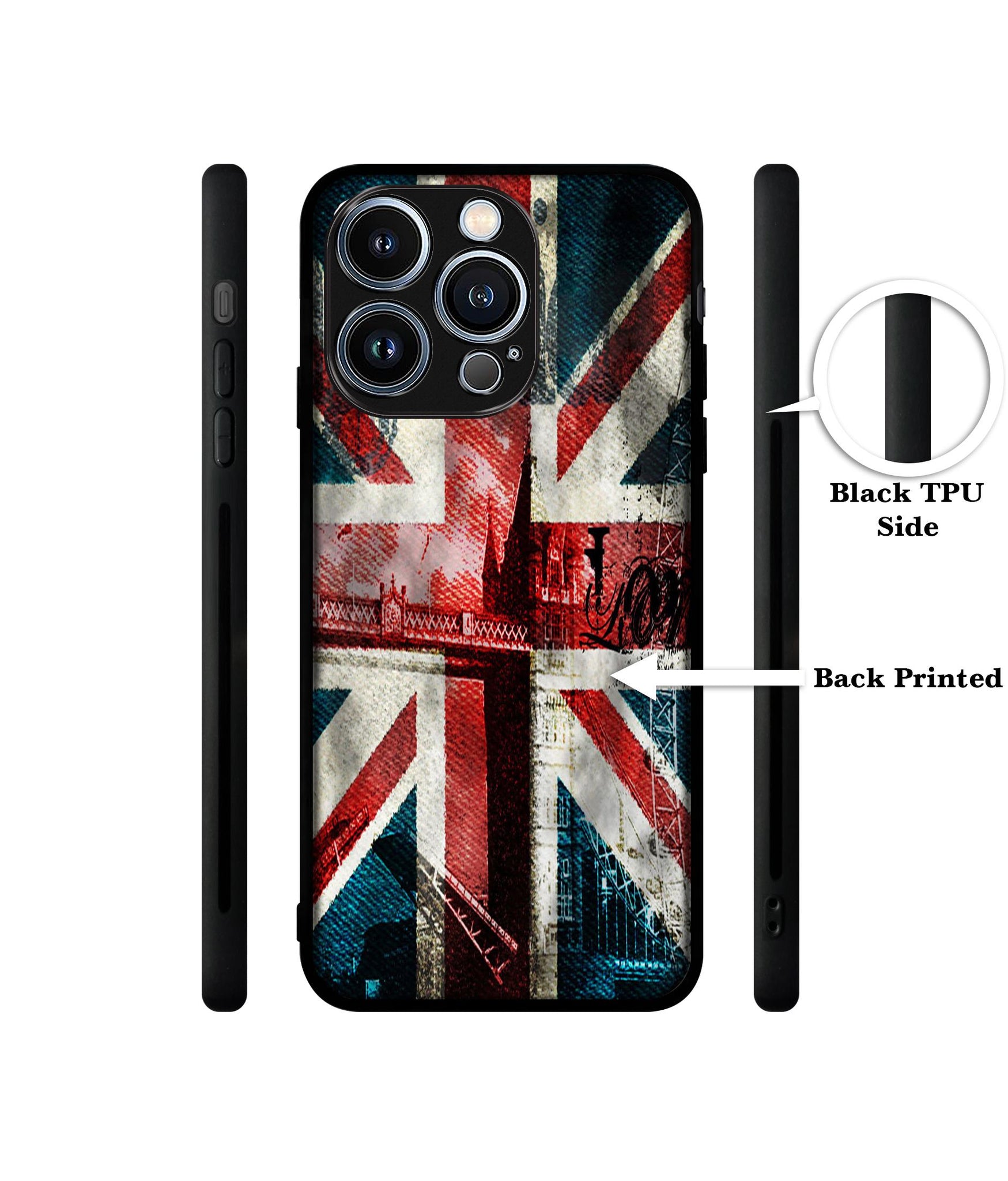 London Flag wallpaper Designer 2D Printed Back Case Cover for Apple iPhone 13 Pro