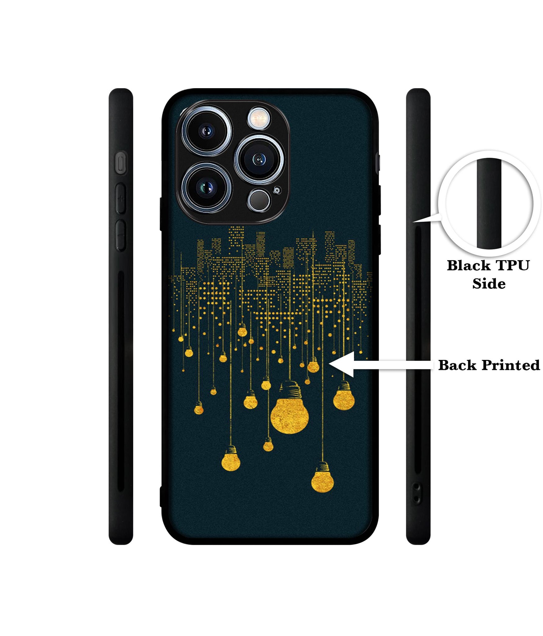 City Light Pattern Designer 2D Printed Back Case Cover for Apple iPhone 13 Pro