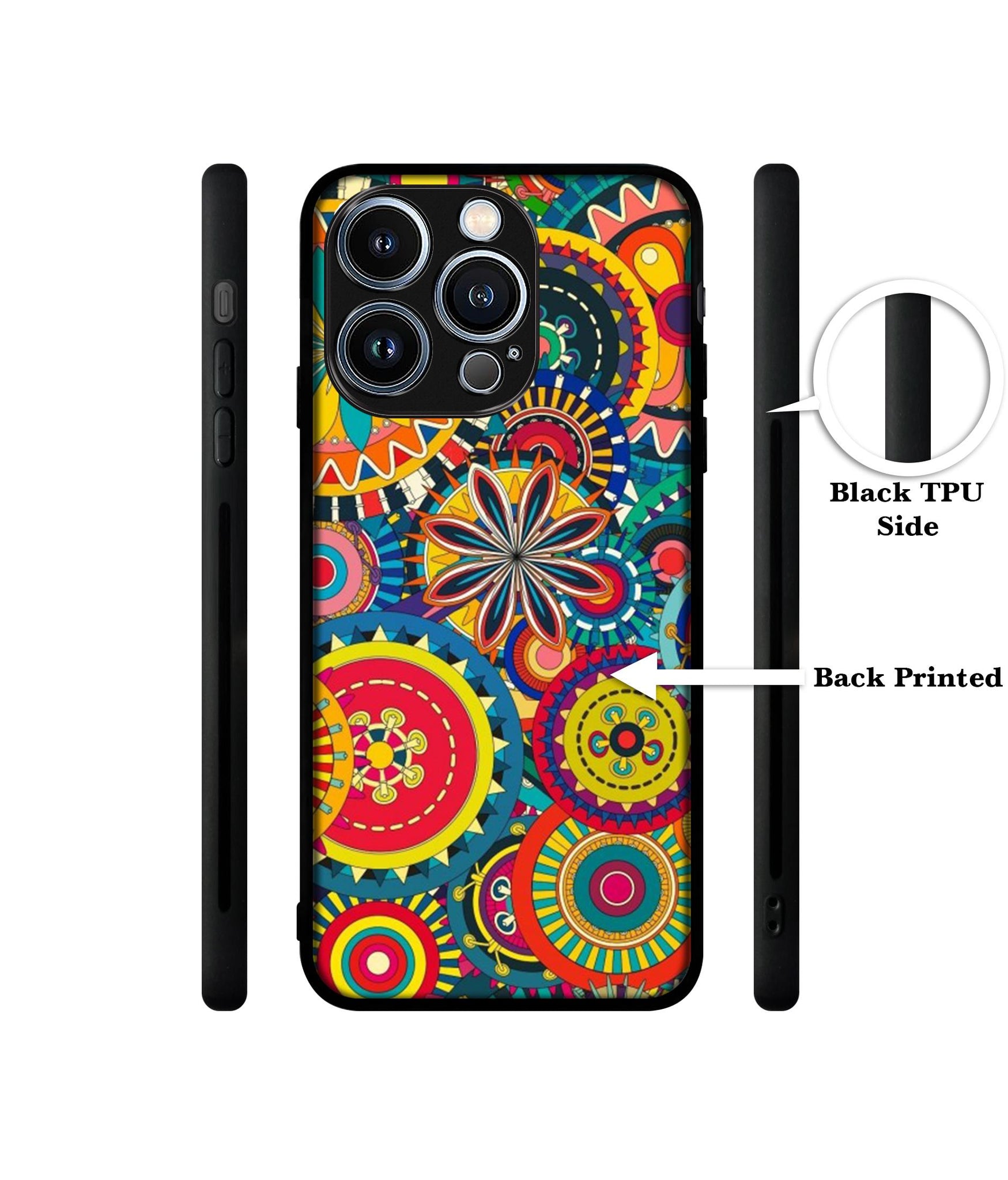 Ring Pattern Print Designer 2D Printed Back Case Cover for Apple iPhone 13 Pro