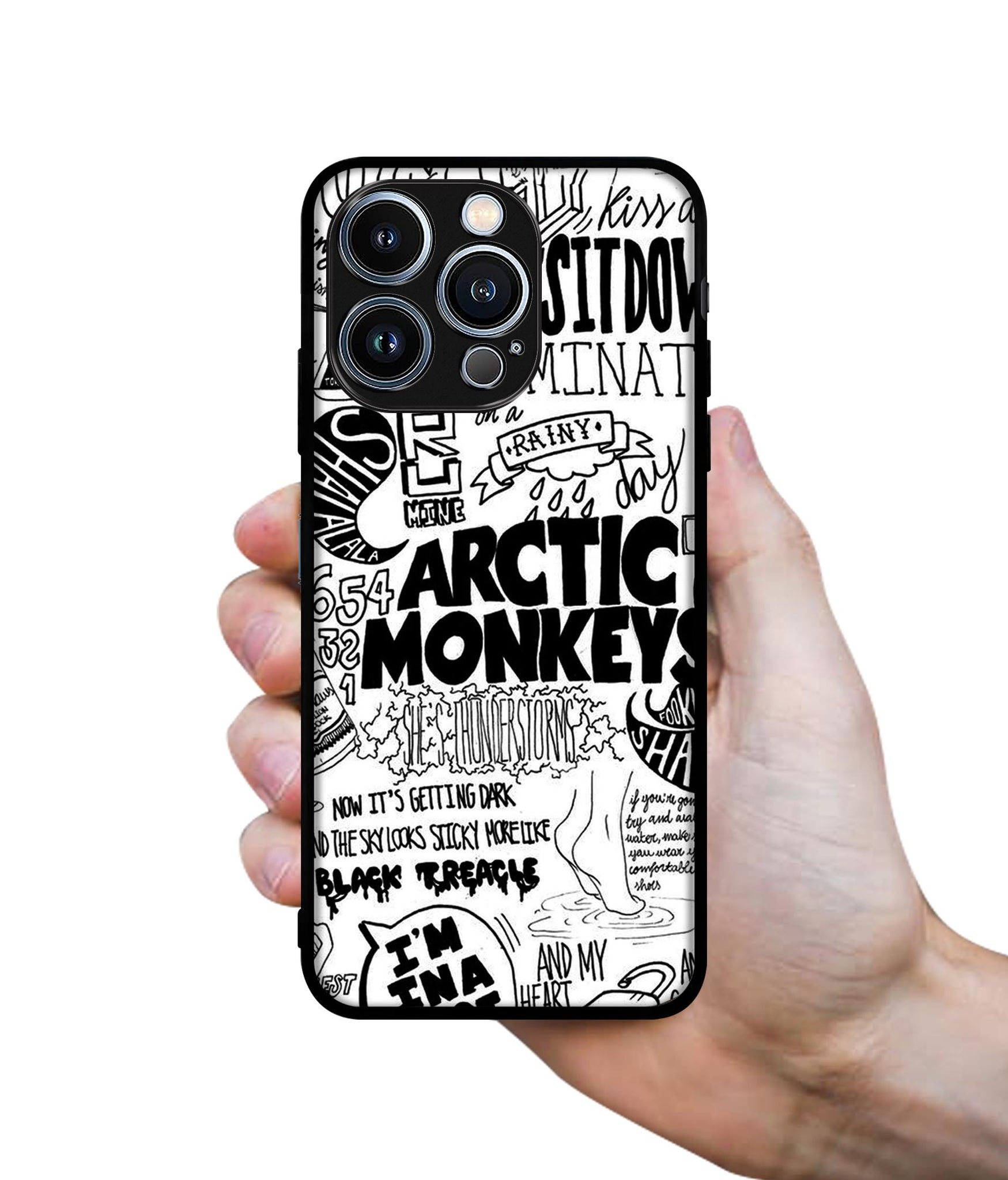 Arctic Monkeys Pattern Designer 2D Printed Back Case Cover for Apple iPhone 13 Pro