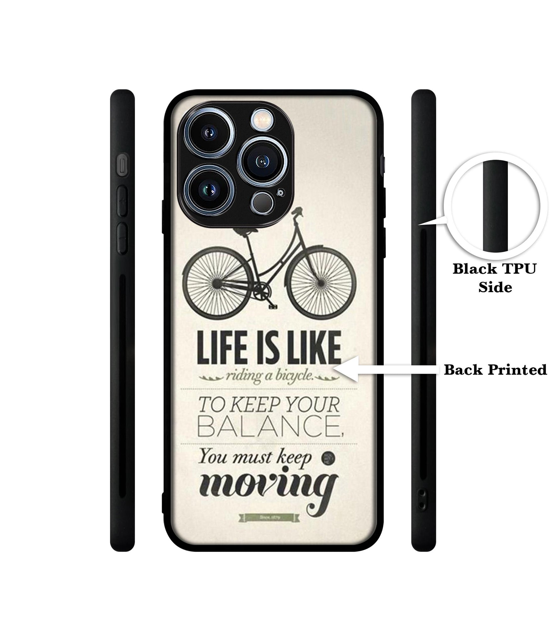 Life is Like Moving Designer 2D Printed Back Case Cover for Apple iPhone 13 Pro