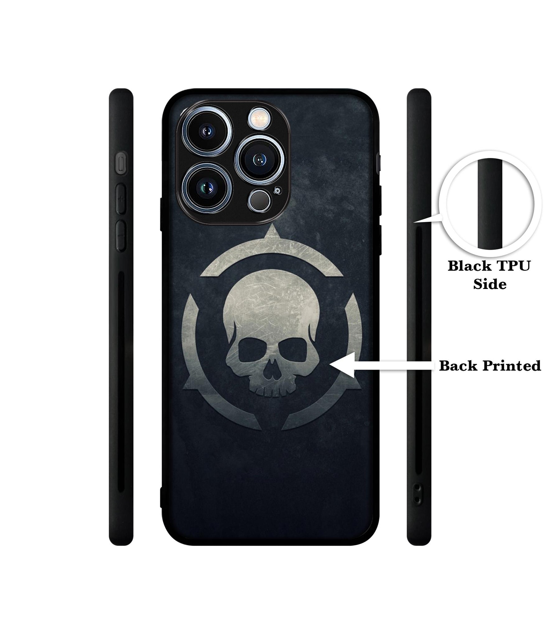 Skull Pattern Print Designer 2D Printed Back Case Cover for Apple iPhone 13 Pro